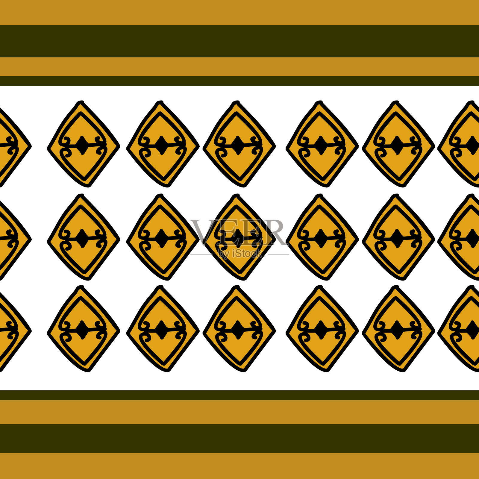 非洲模式矢量与手绘部落民族绘图。无缝设计插图的时装纺织品准备印刷插画图片素材