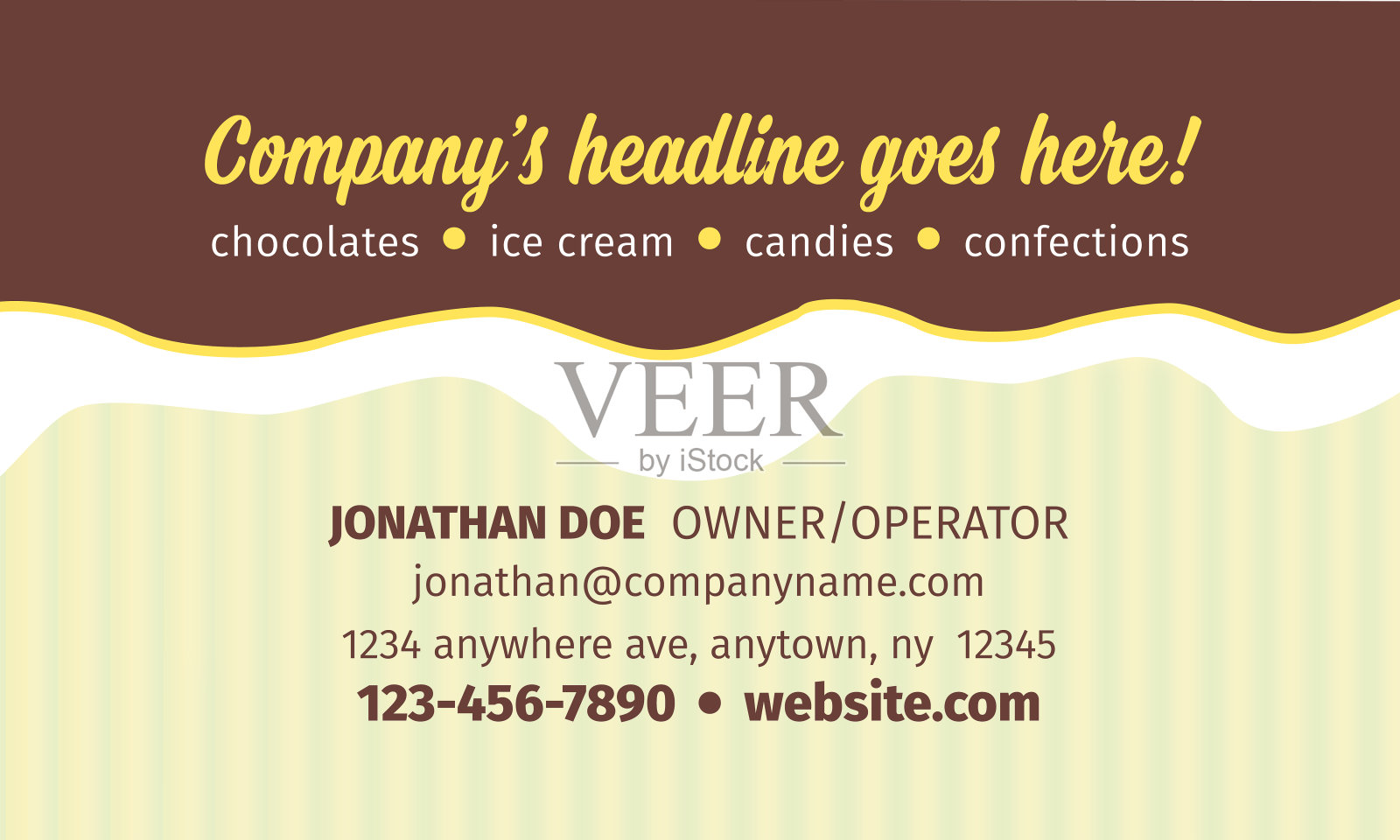 好玩的名片插画图片素材