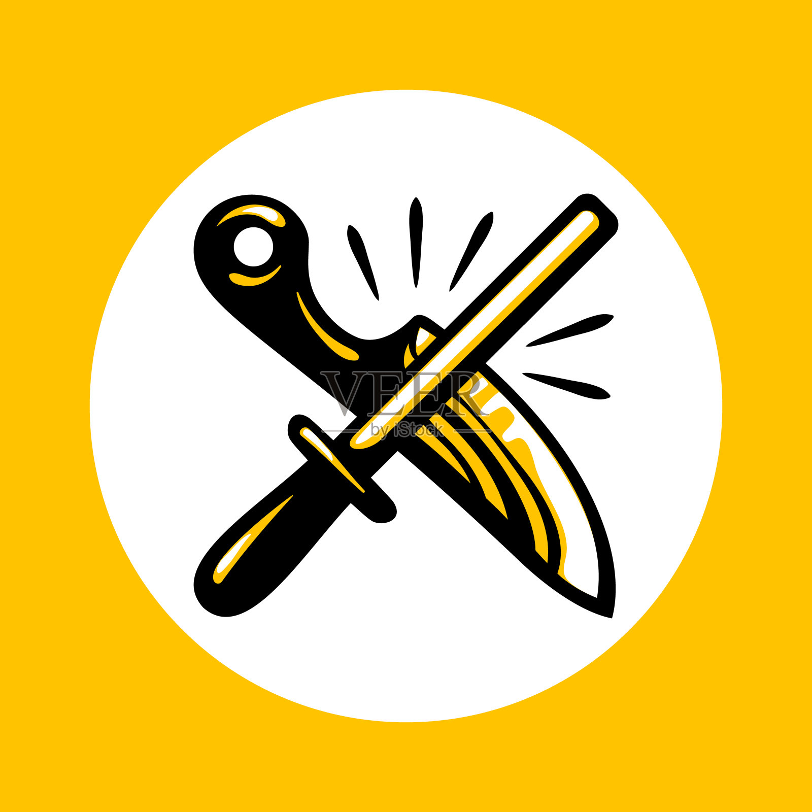 刀削的图标插画图片素材