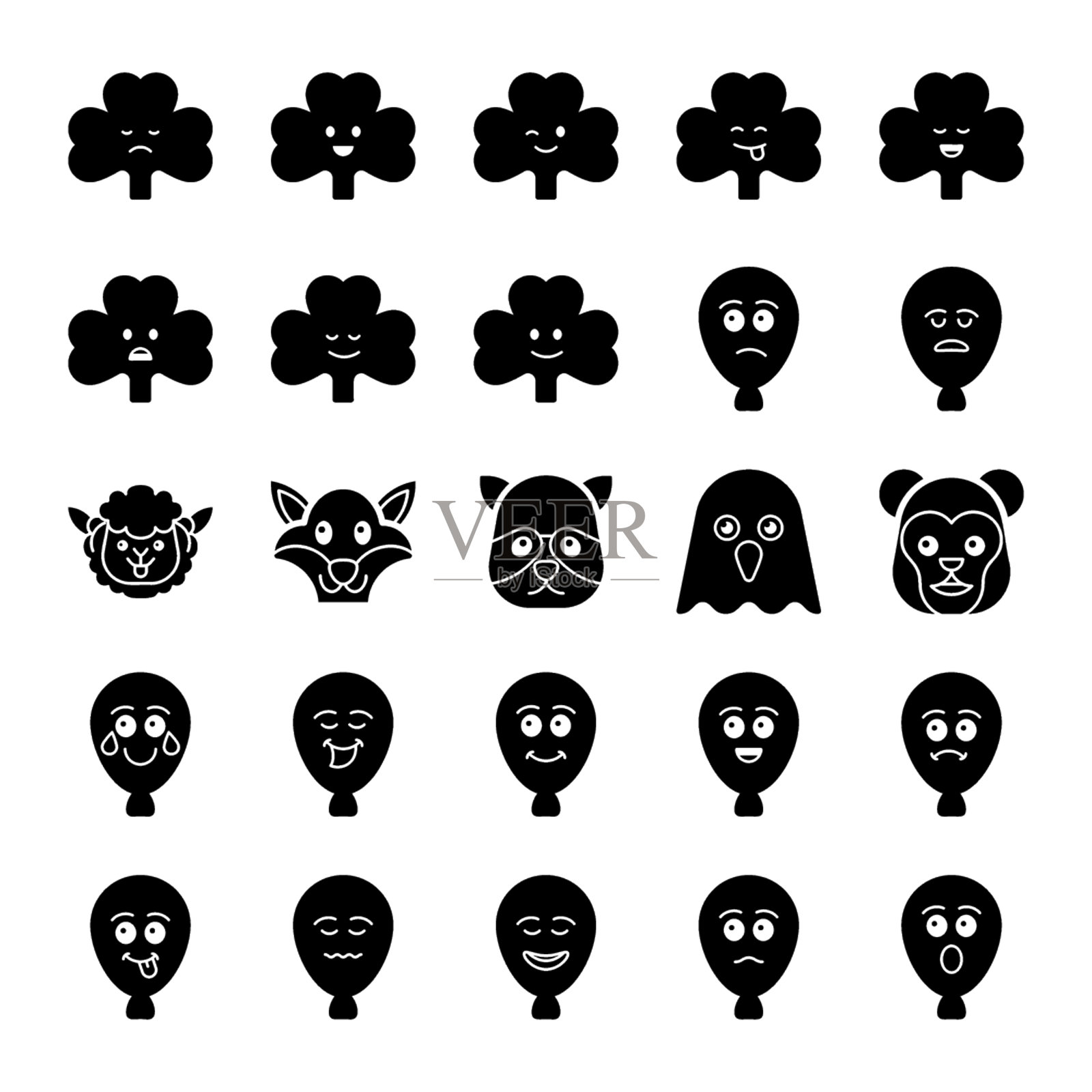 表情符号图标集合图标素材