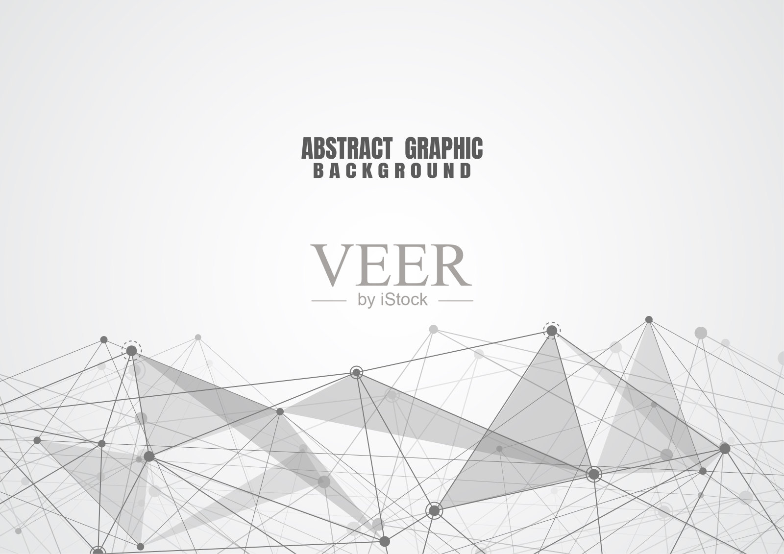 抽象连接点和线与几何背景。现代技术联系科学，多边形结构背景。矢量图插画图片素材