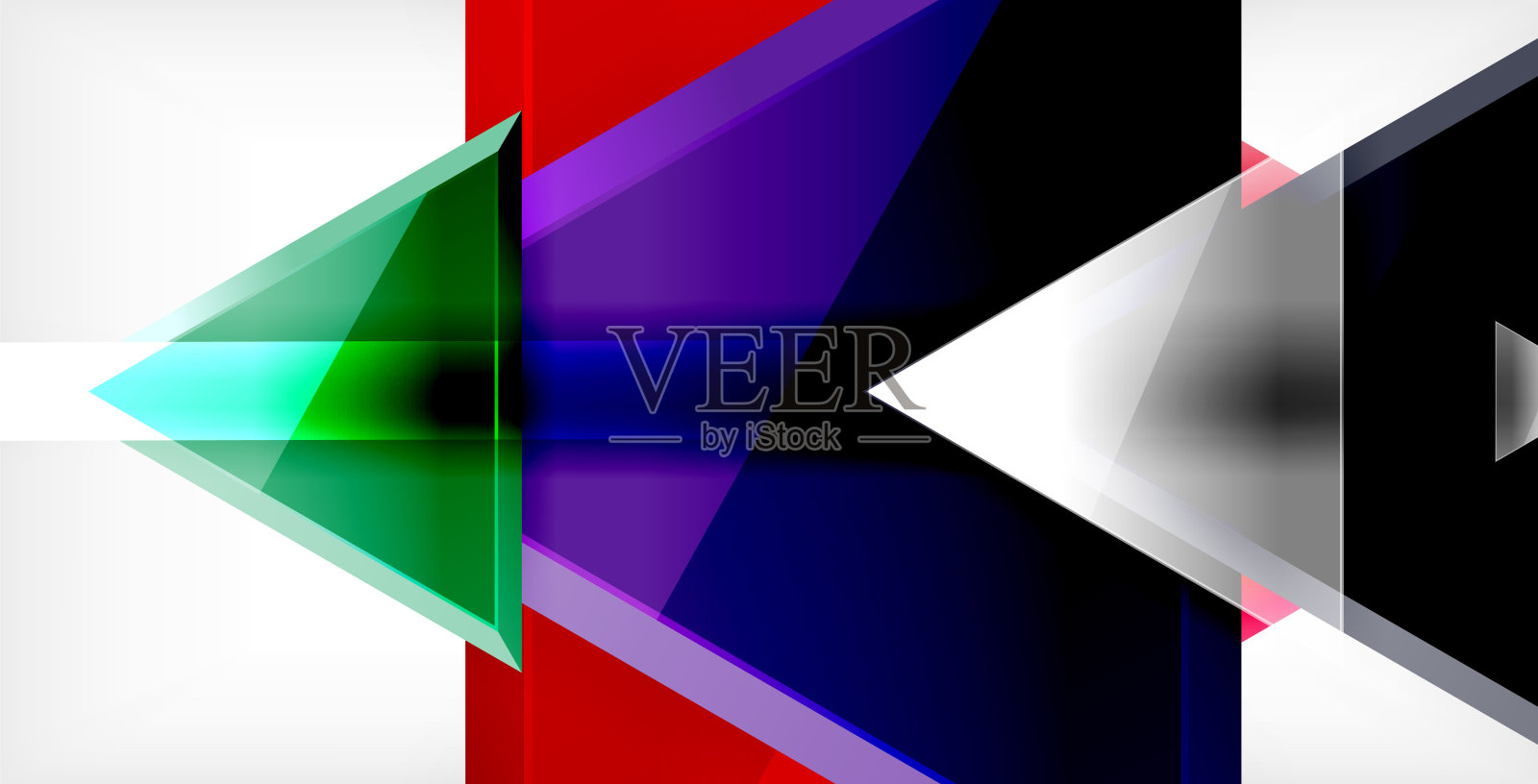 动态三角形构成抽象背景插画图片素材