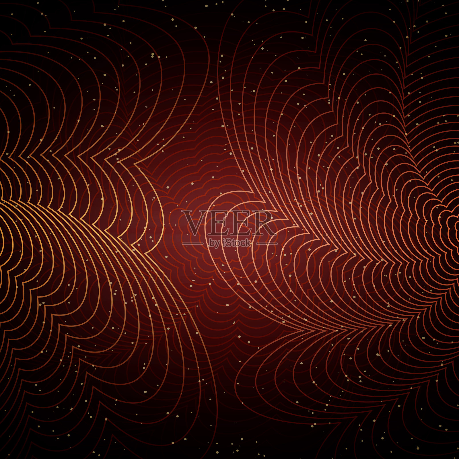 豪华的红色和金色背景。为展示、音乐会、展览而设计插画图片素材