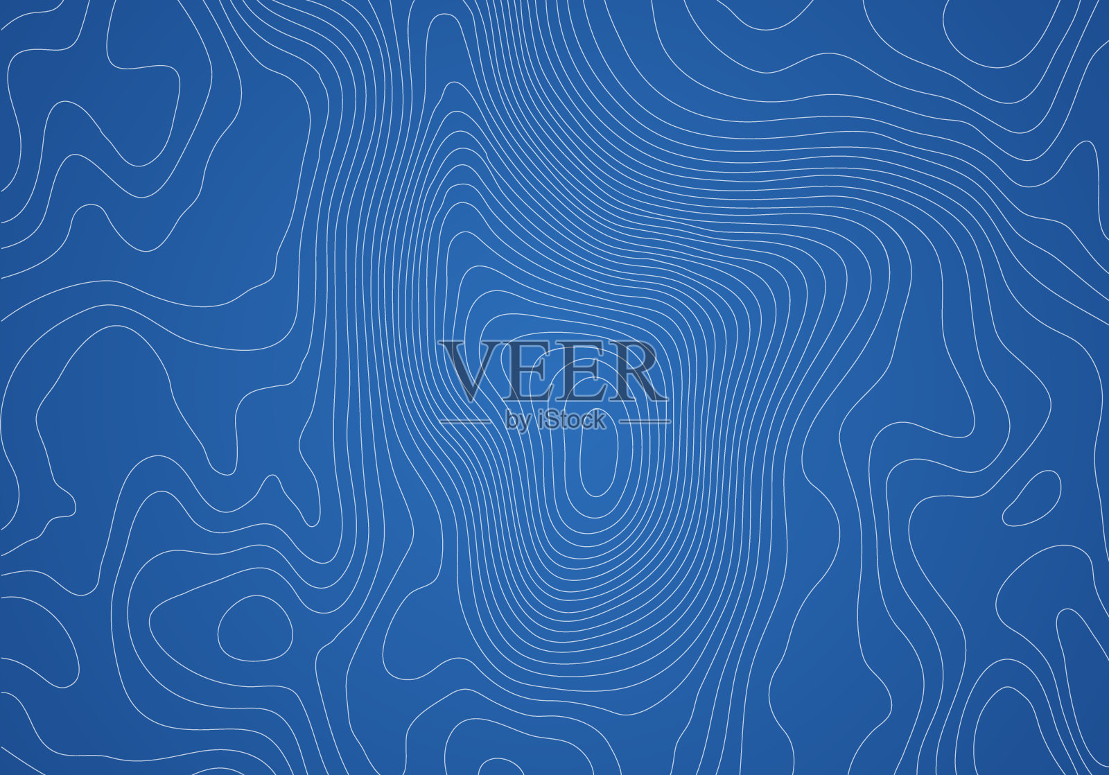 Mopographic地图。地形等高线和等高线的程式化高度。向量股票插图插画图片素材