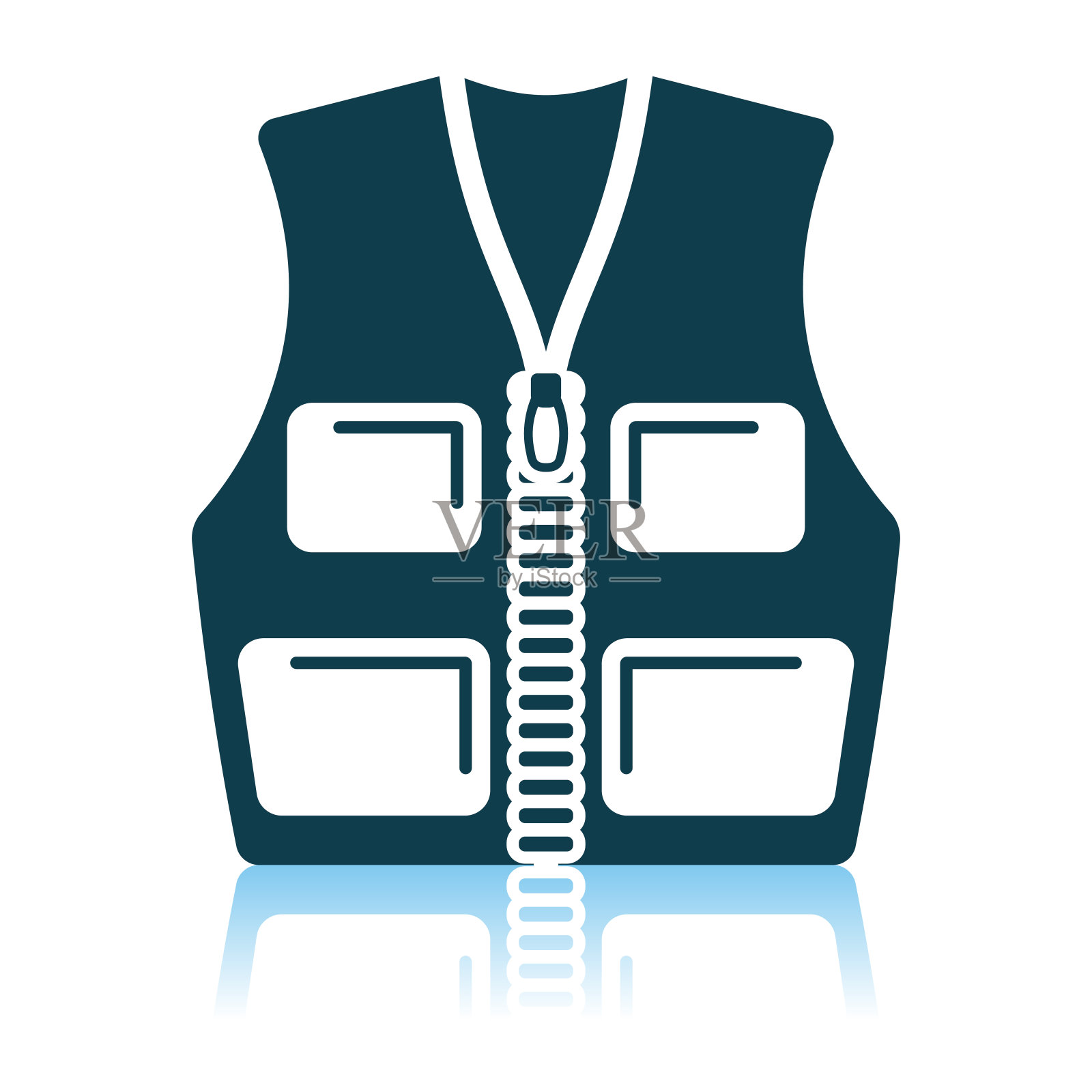 猎人背心图标插画图片素材