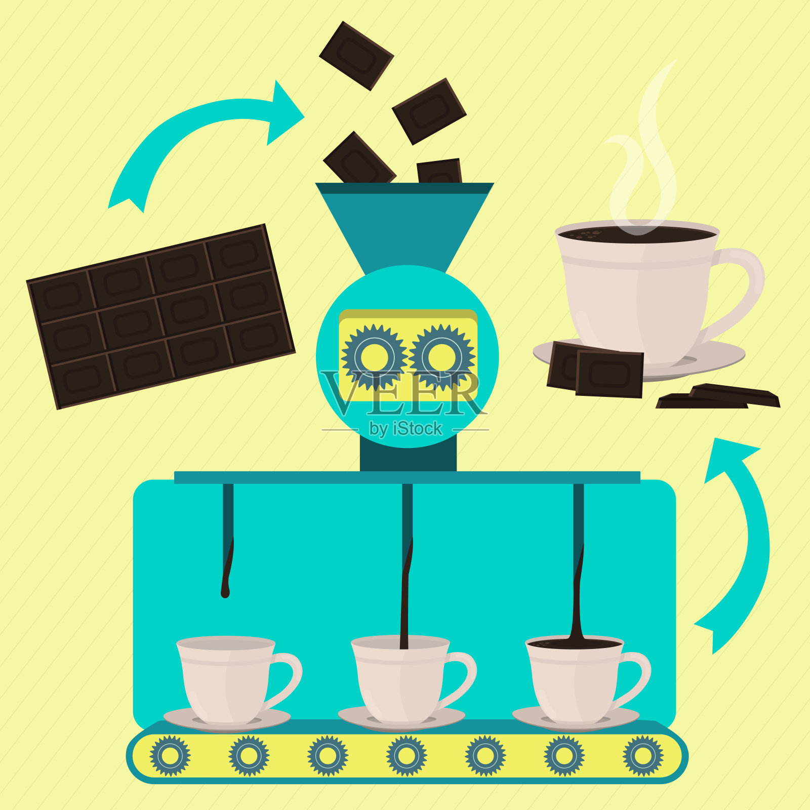 热巧克力系列系列插画图片素材