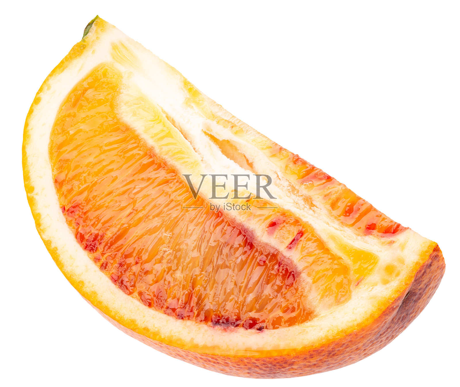 红色西西里橙色片孤立在白色背景上照片摄影图片