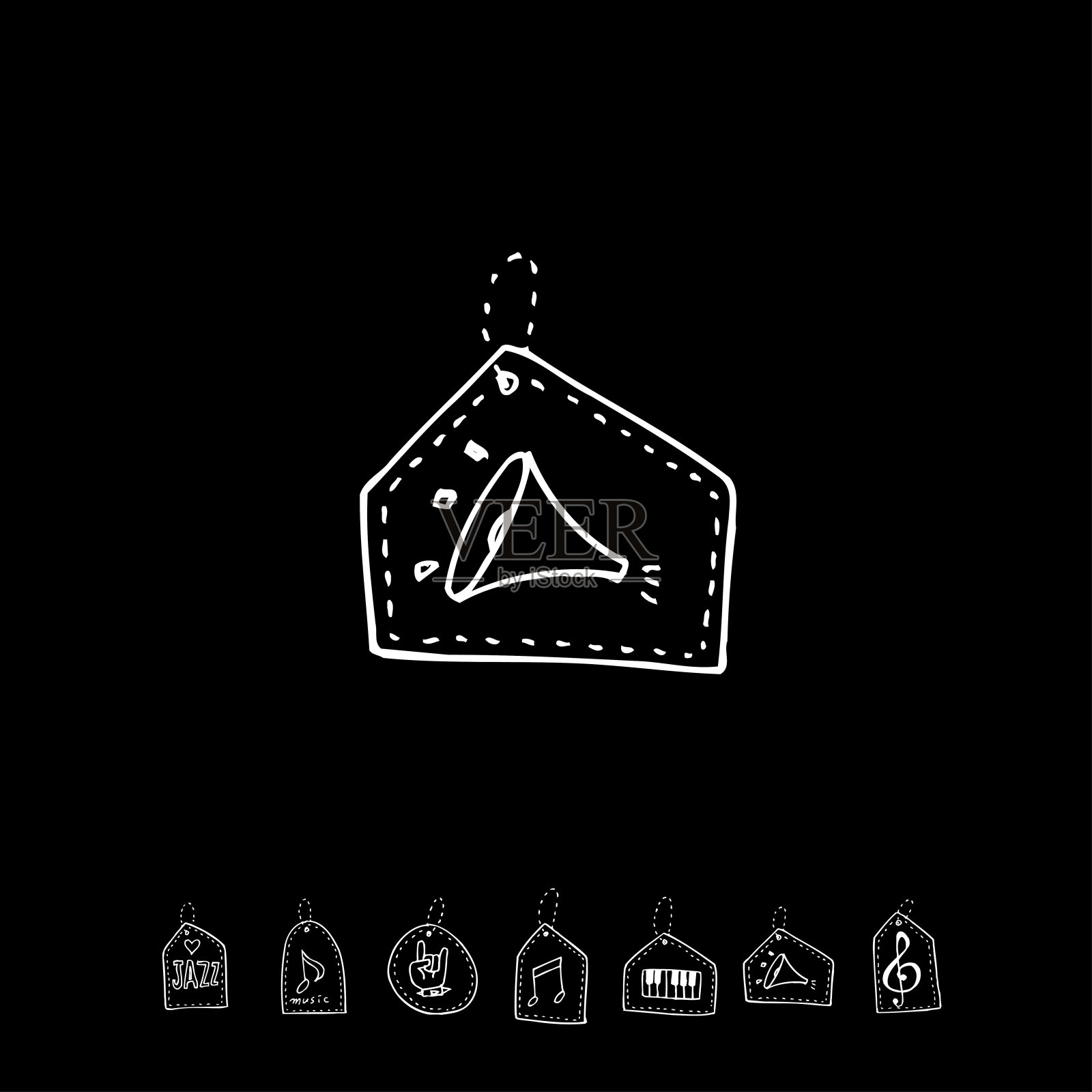 音乐会的海报插画图片素材