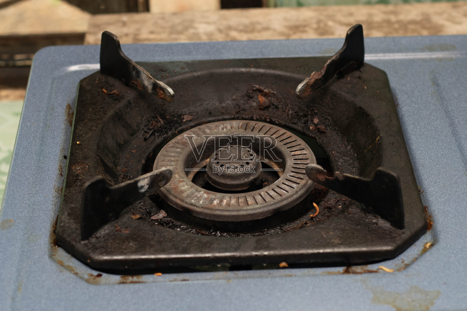 煤气燃烧器喷嘴脏照片摄影图片