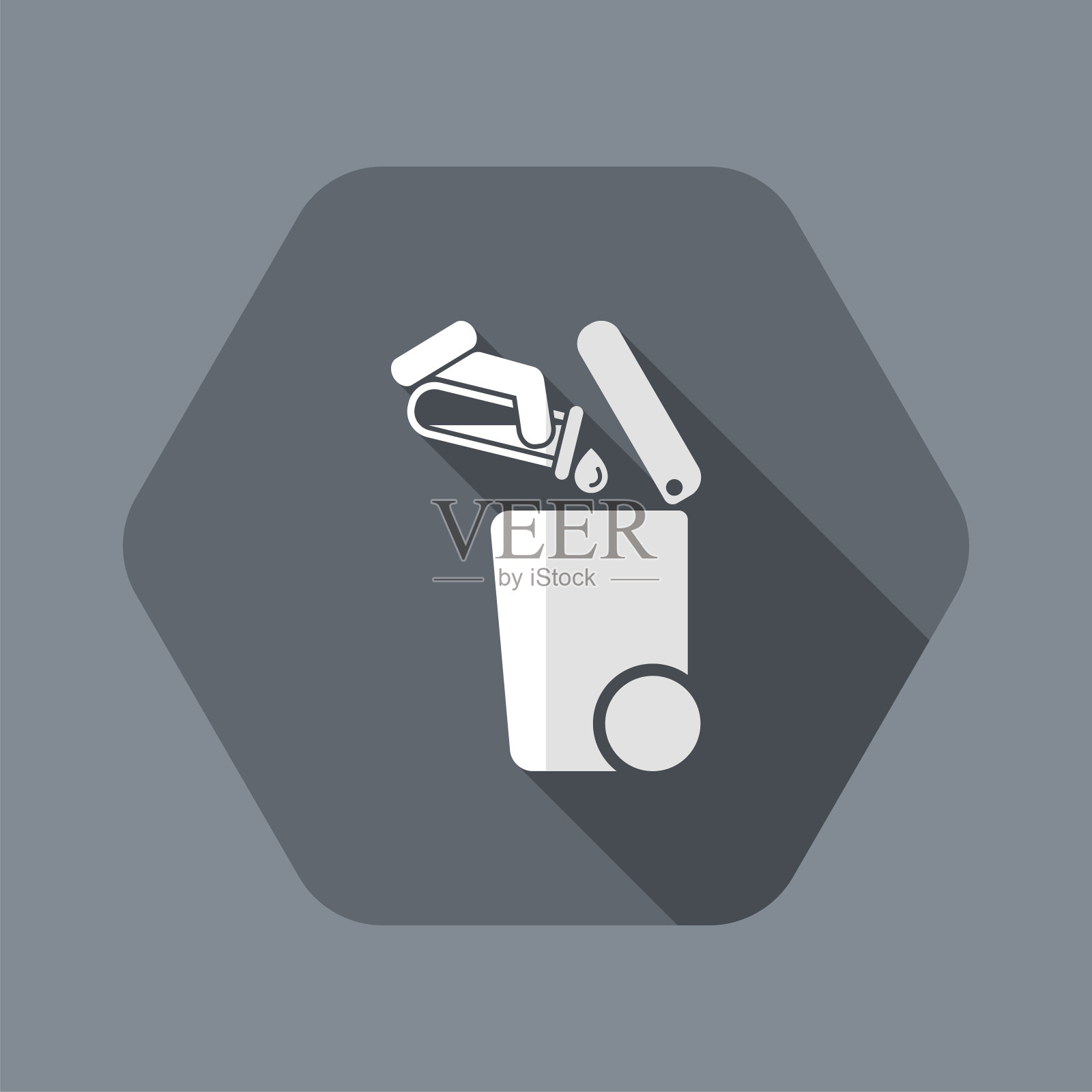 分类废物收集图标插画图片素材