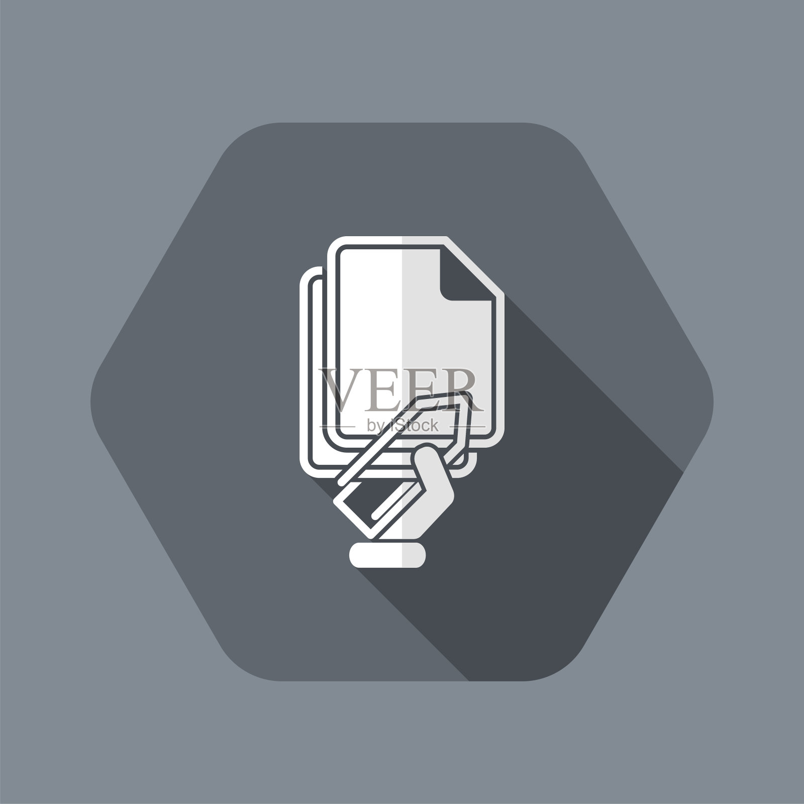 回形针图标插画图片素材