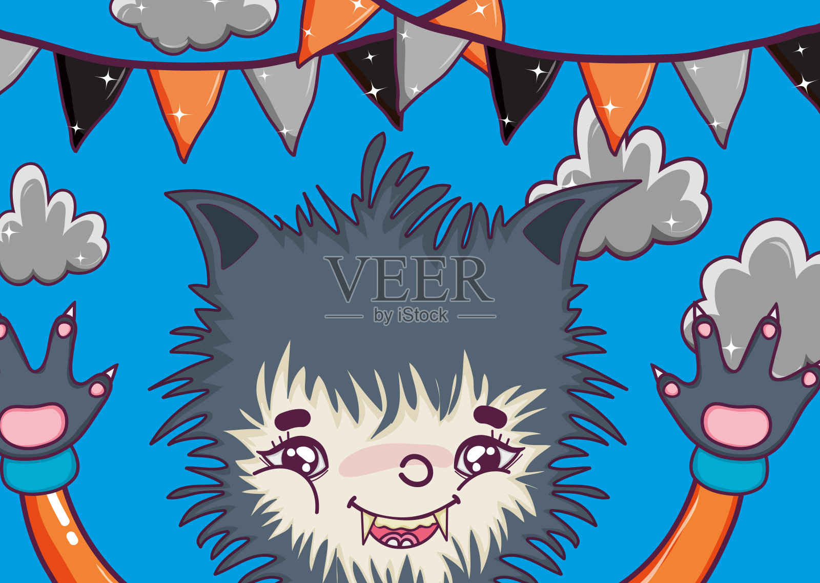 万圣节和儿童卡通插画图片素材