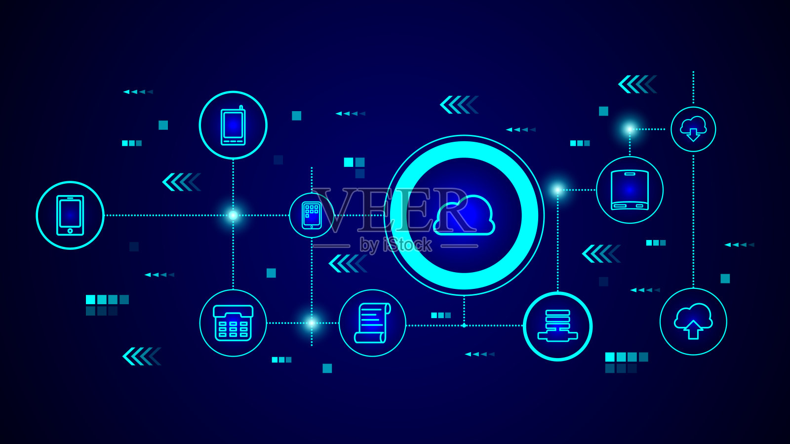 云图标。从网络组插画图片素材