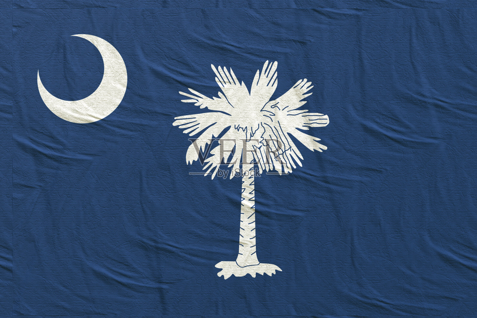 南卡罗来纳州国旗的3d渲染照片摄影图片