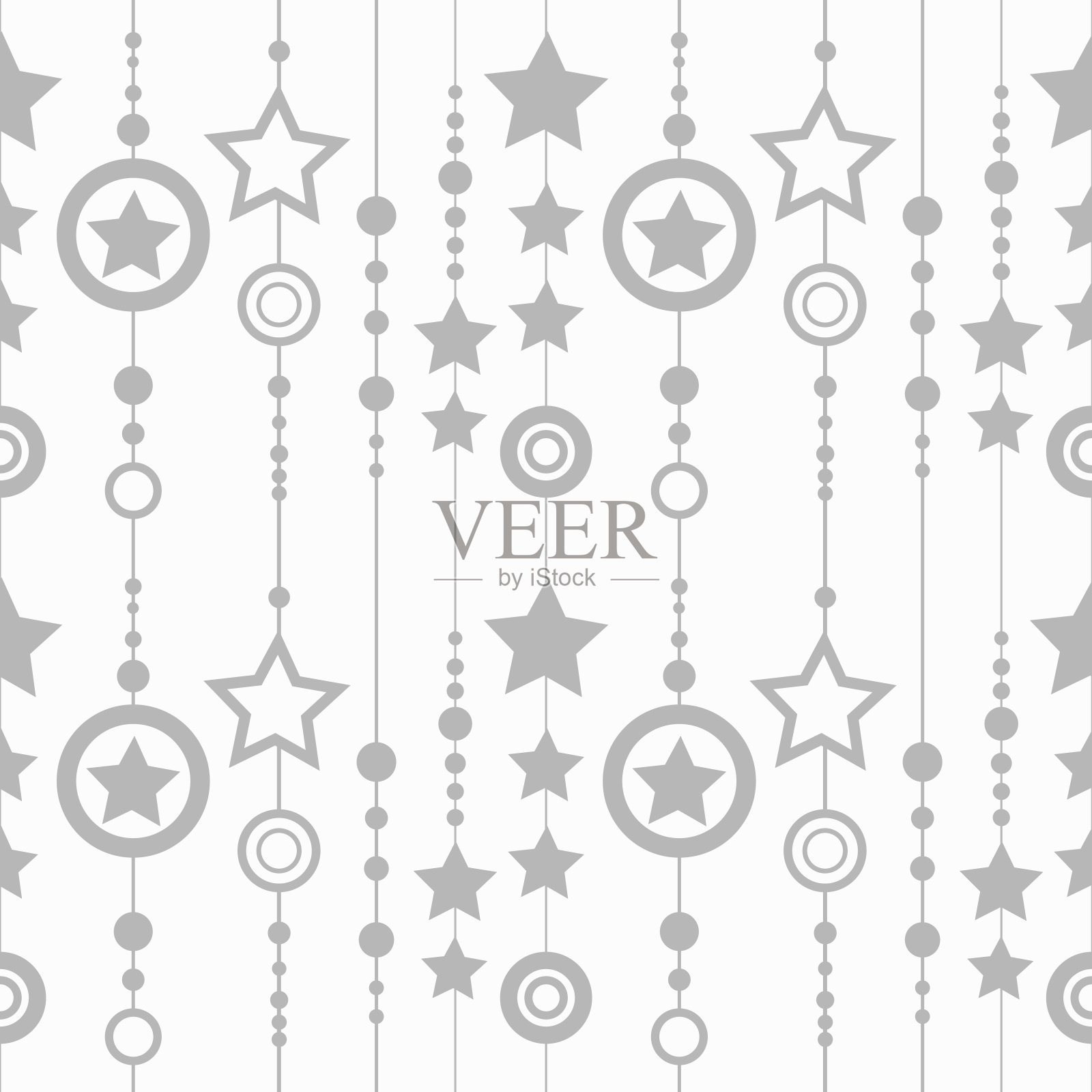 星星无缝几何抽象图案插画图片素材