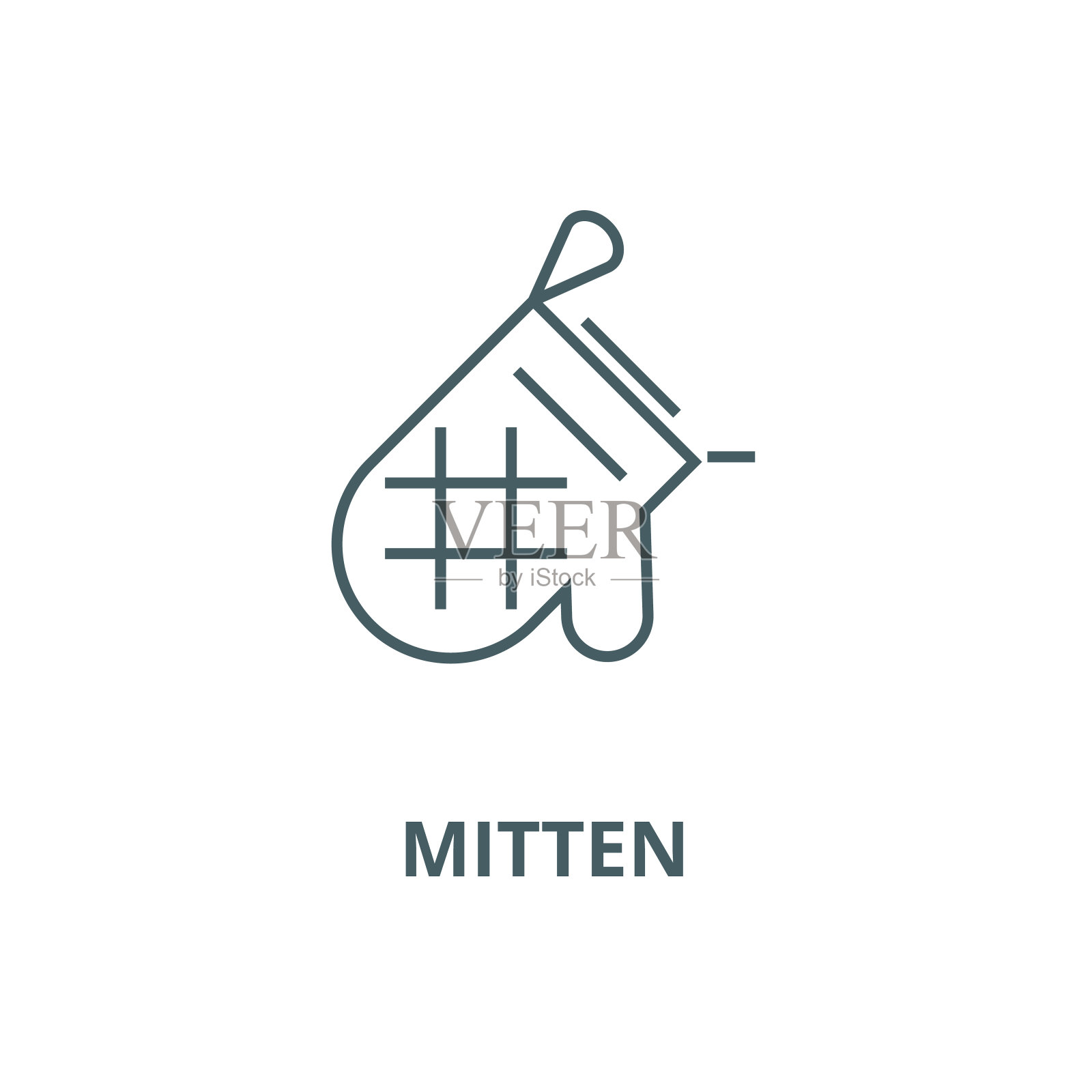 连指矢量线图标，线性概念，轮廓符号，符号插画图片素材