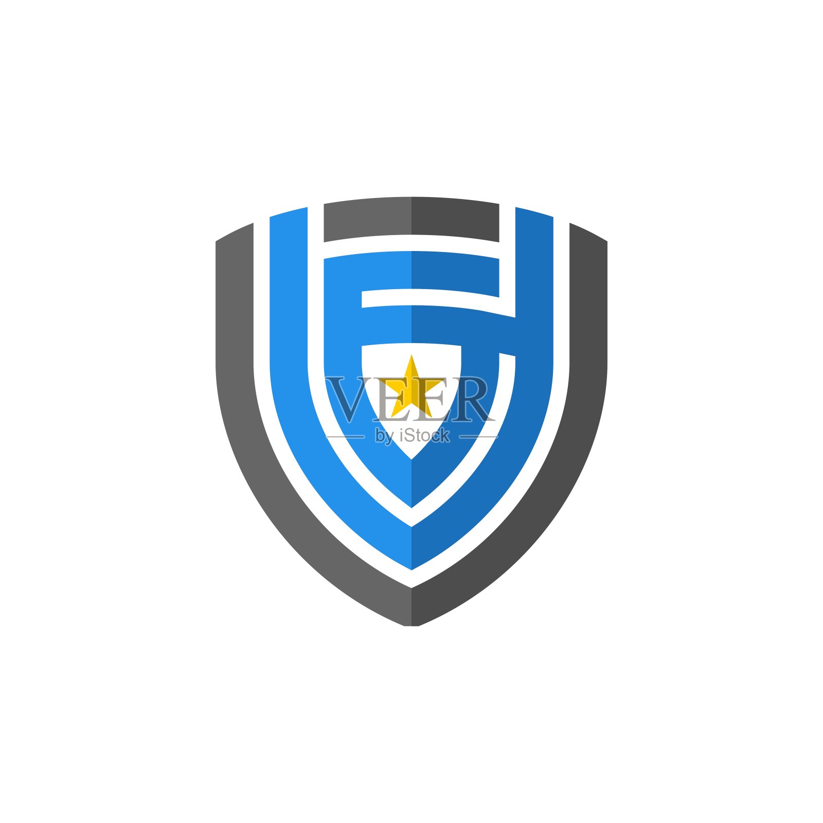 抽象的盾设计元素图片