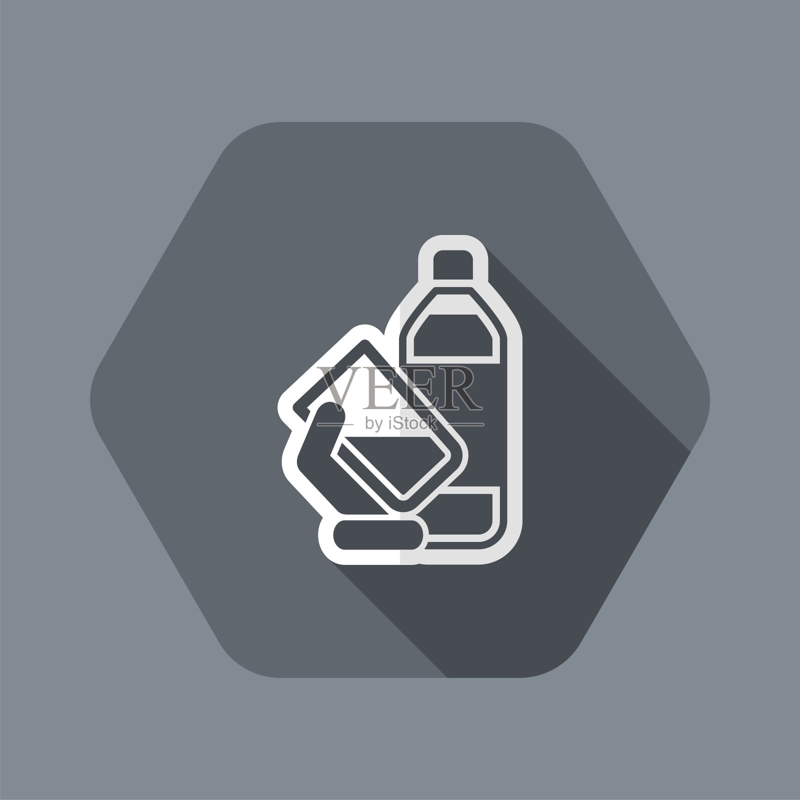 水瓶图标插画图片素材