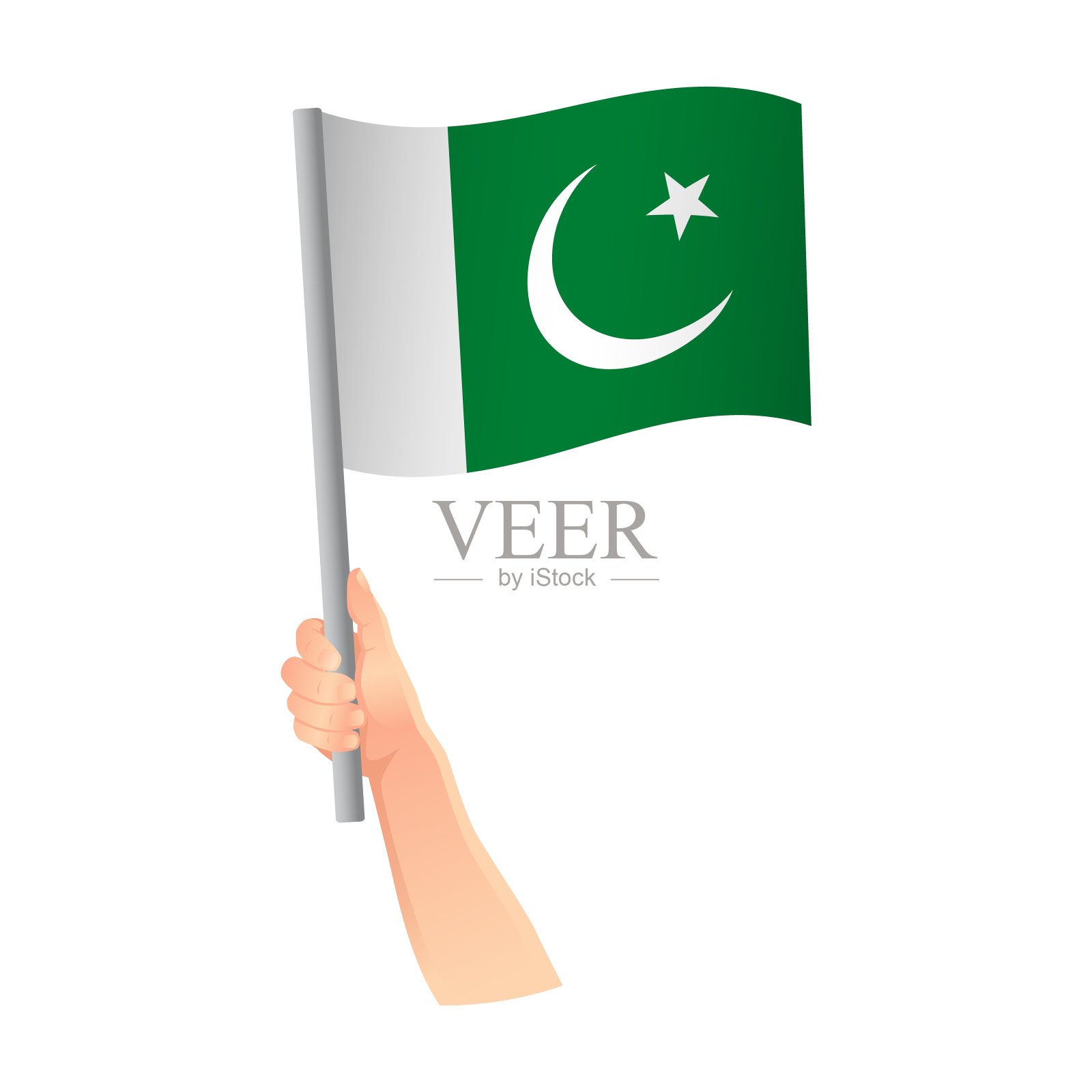 手里拿着国旗设计元素图片