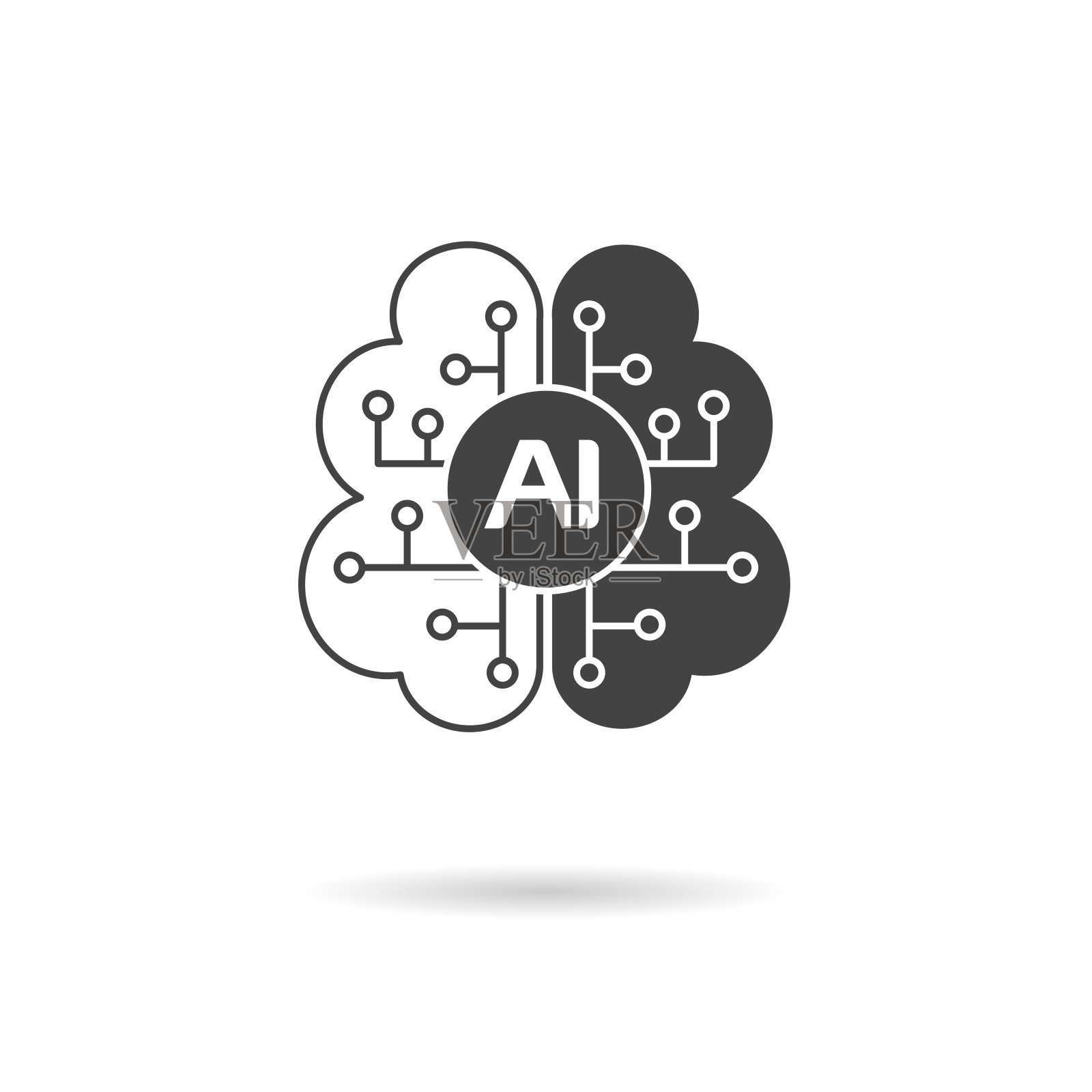 人工智能高级图标设计插画图片素材