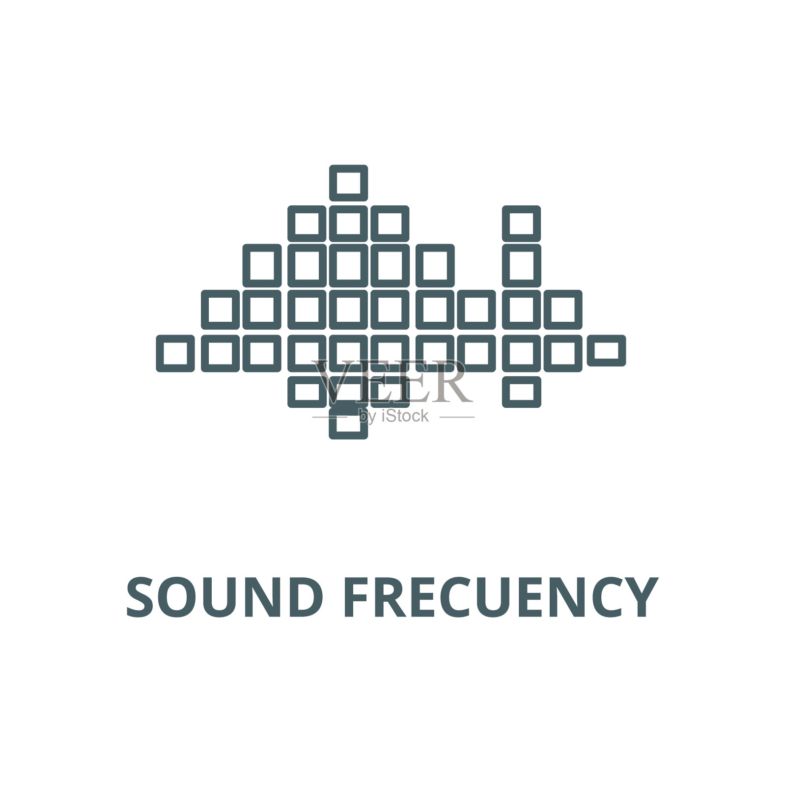 声频矢量线图标、线概念、轮廓符号、符号插画图片素材