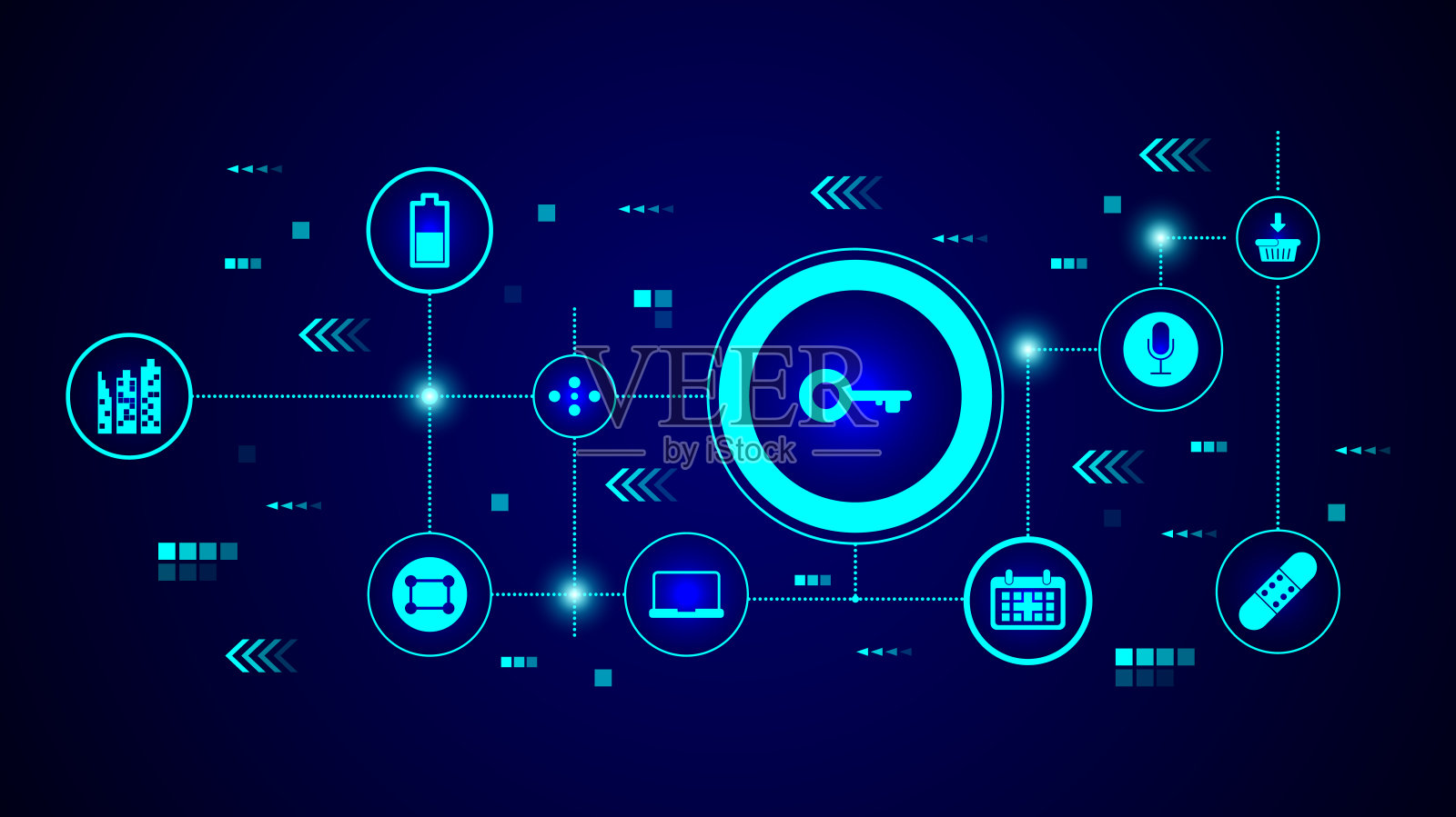 钥匙图标。从网络组插画图片素材