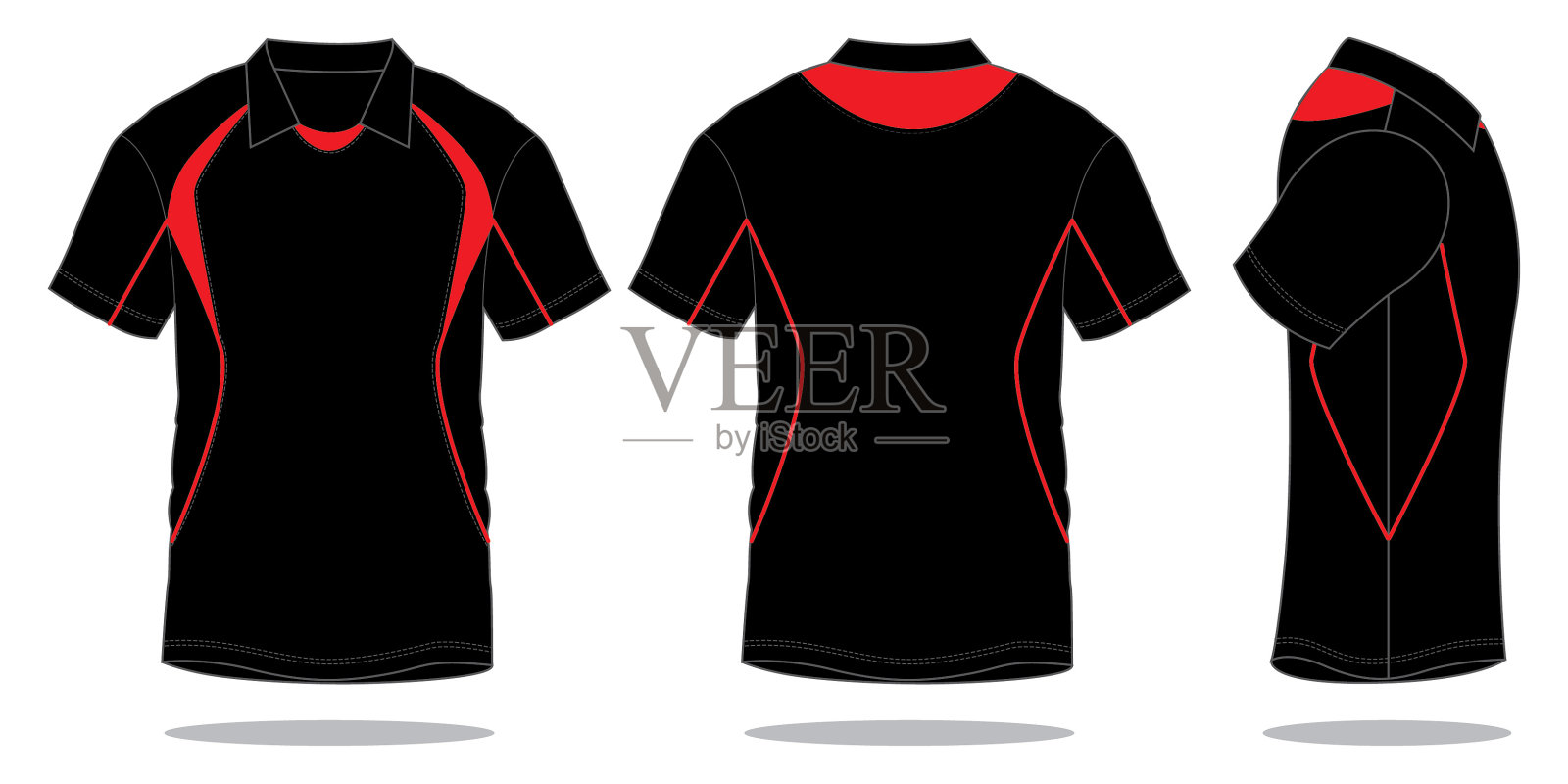 运动衬衫设计矢量插画图片素材