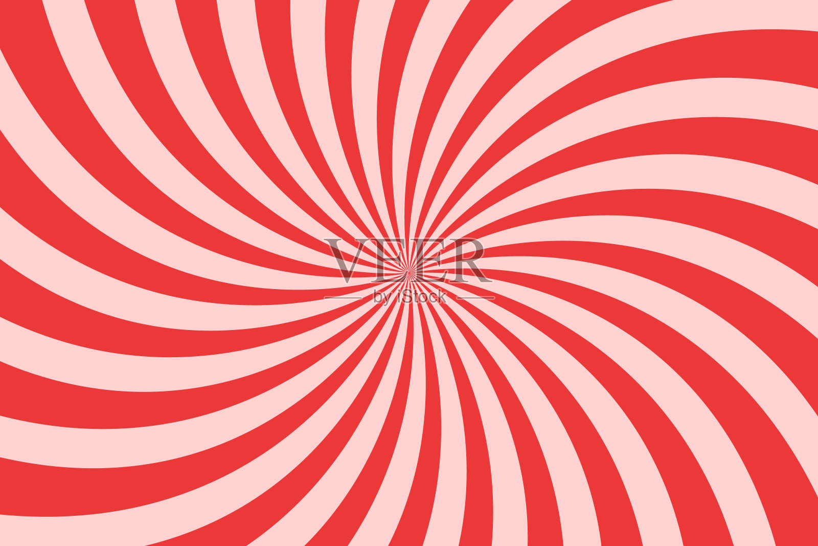 矢量简单的粉色背景。螺旋条纹的复古流行艺术风格插画图片素材