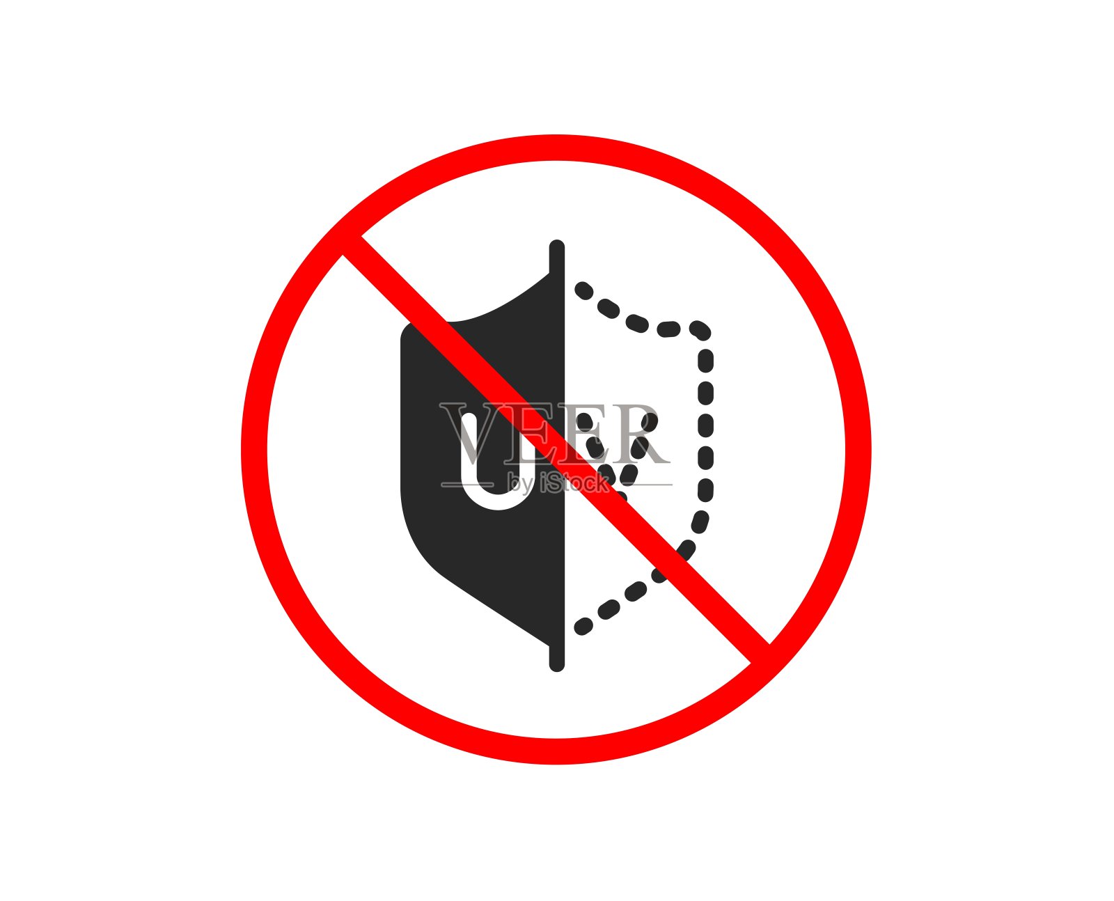 防紫外线图标。皮肤护理星座。向量插画图片素材