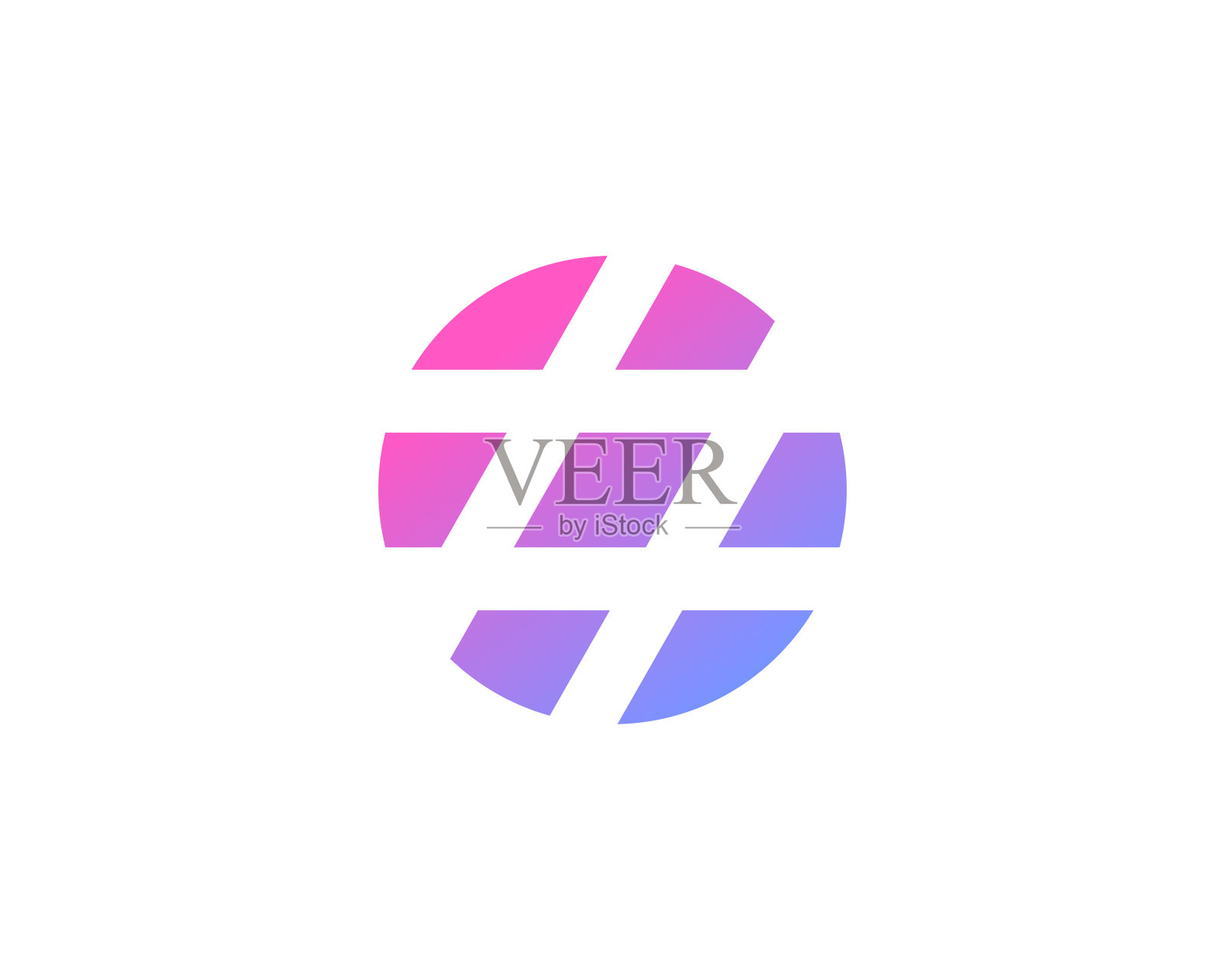 抽象的商业标志图标设计与标签符号插画图片素材