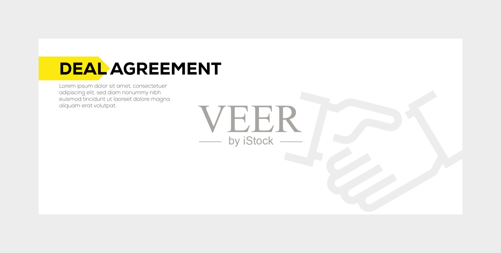 交易协议横幅概念插画图片素材