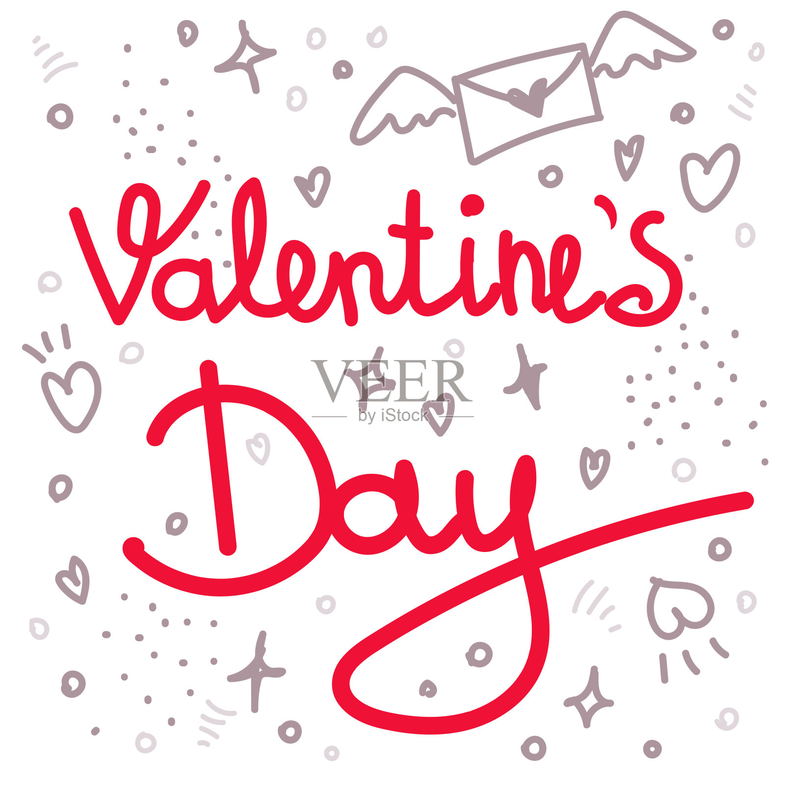 情人节插画图片素材