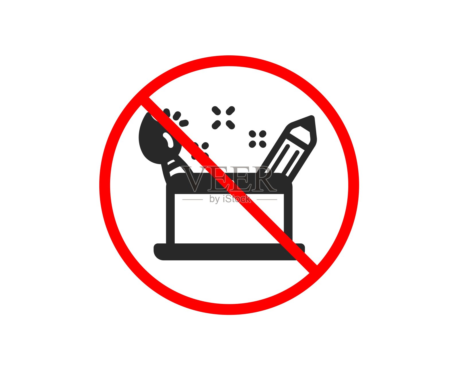 创意概念图标。平面设计师标志。向量插画图片素材