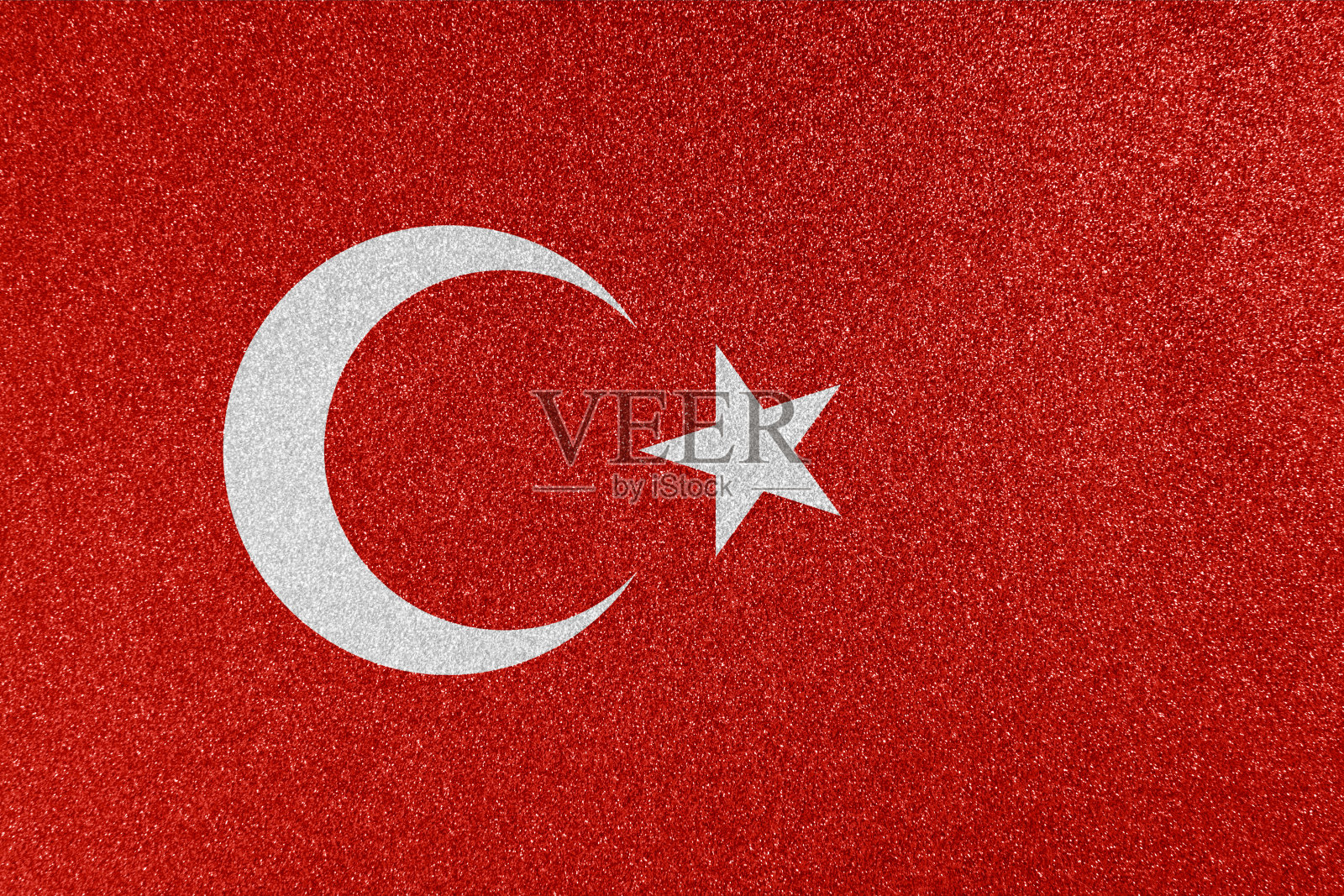土耳其国旗闪闪发光的纹理照片摄影图片