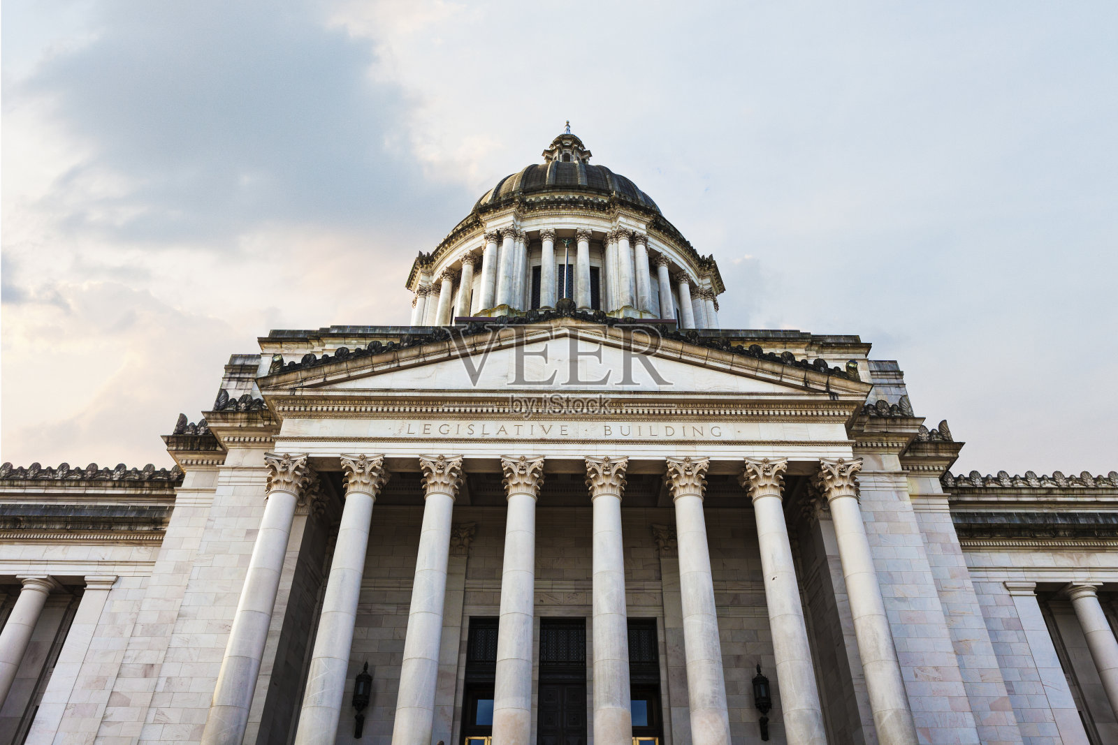 位于美国华盛顿州奥林匹亚的华盛顿州国会大厦照片摄影图片