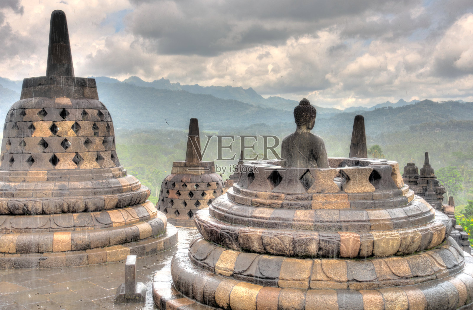 印度尼西亚婆罗浮屠寺庙照片摄影图片