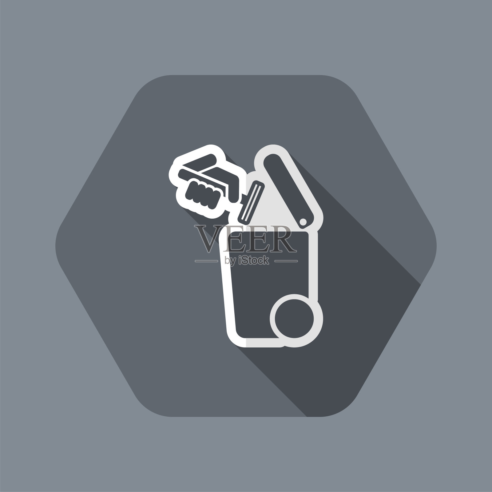 分类废物收集图标插画图片素材