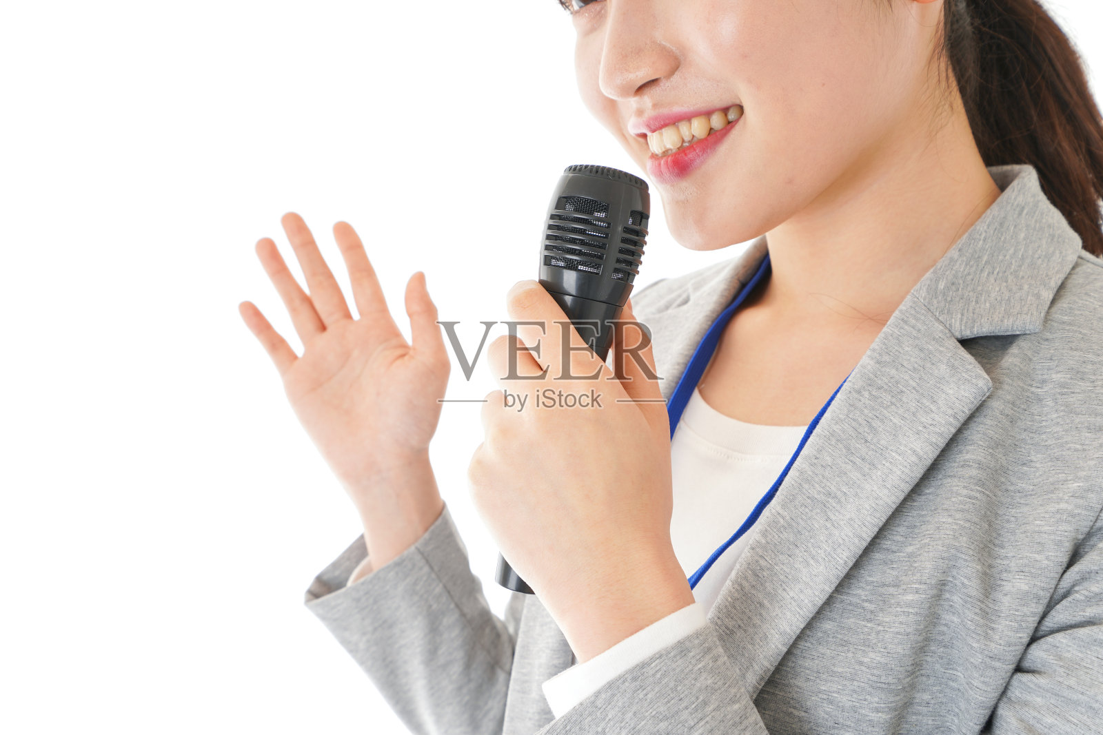 女商人正在做演讲照片摄影图片