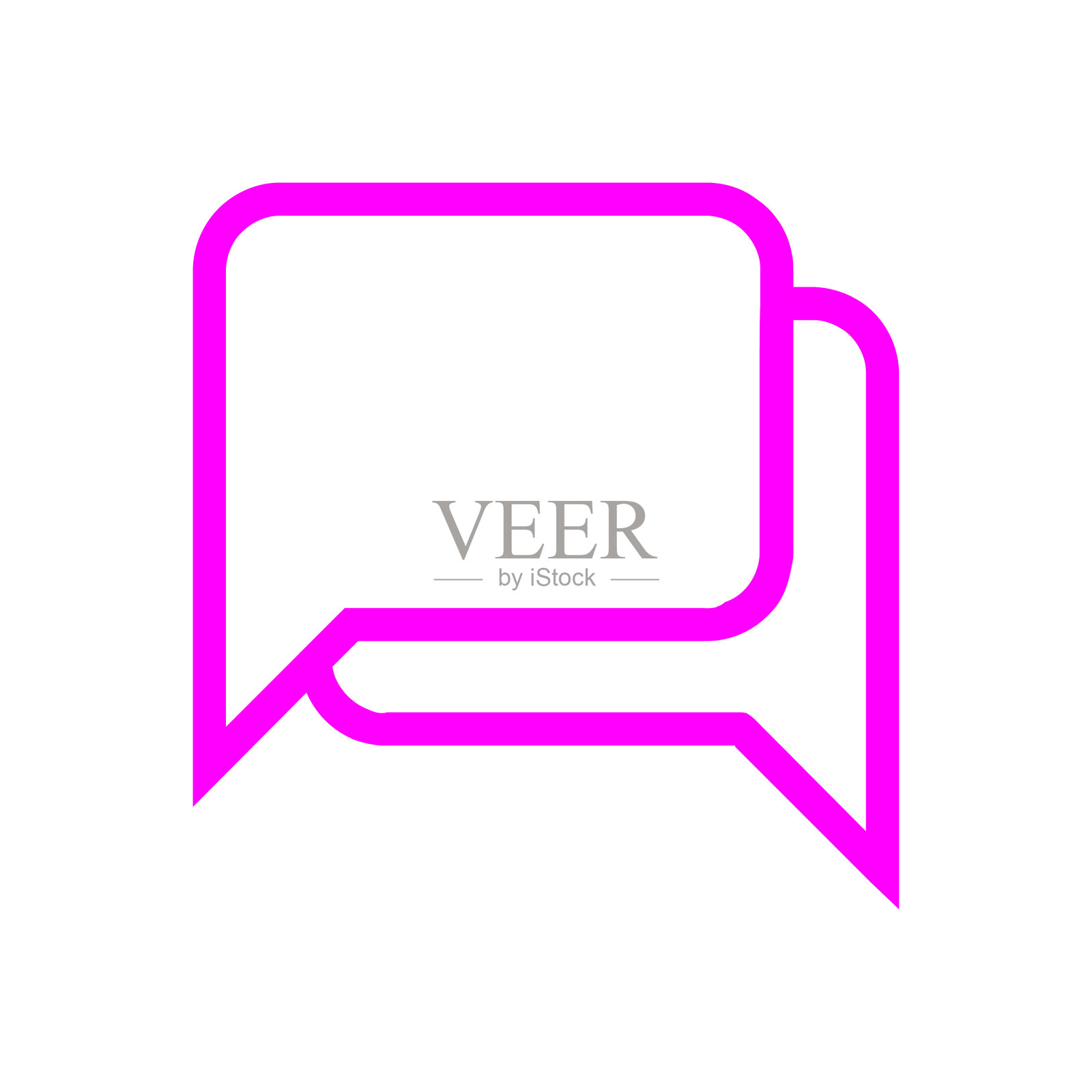 泡泡，聊天，圈，通信，消息，谈论洋红色图标图标素材