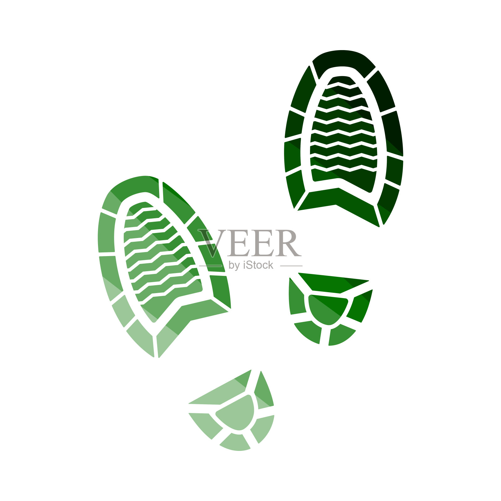 人足迹图标插画图片素材