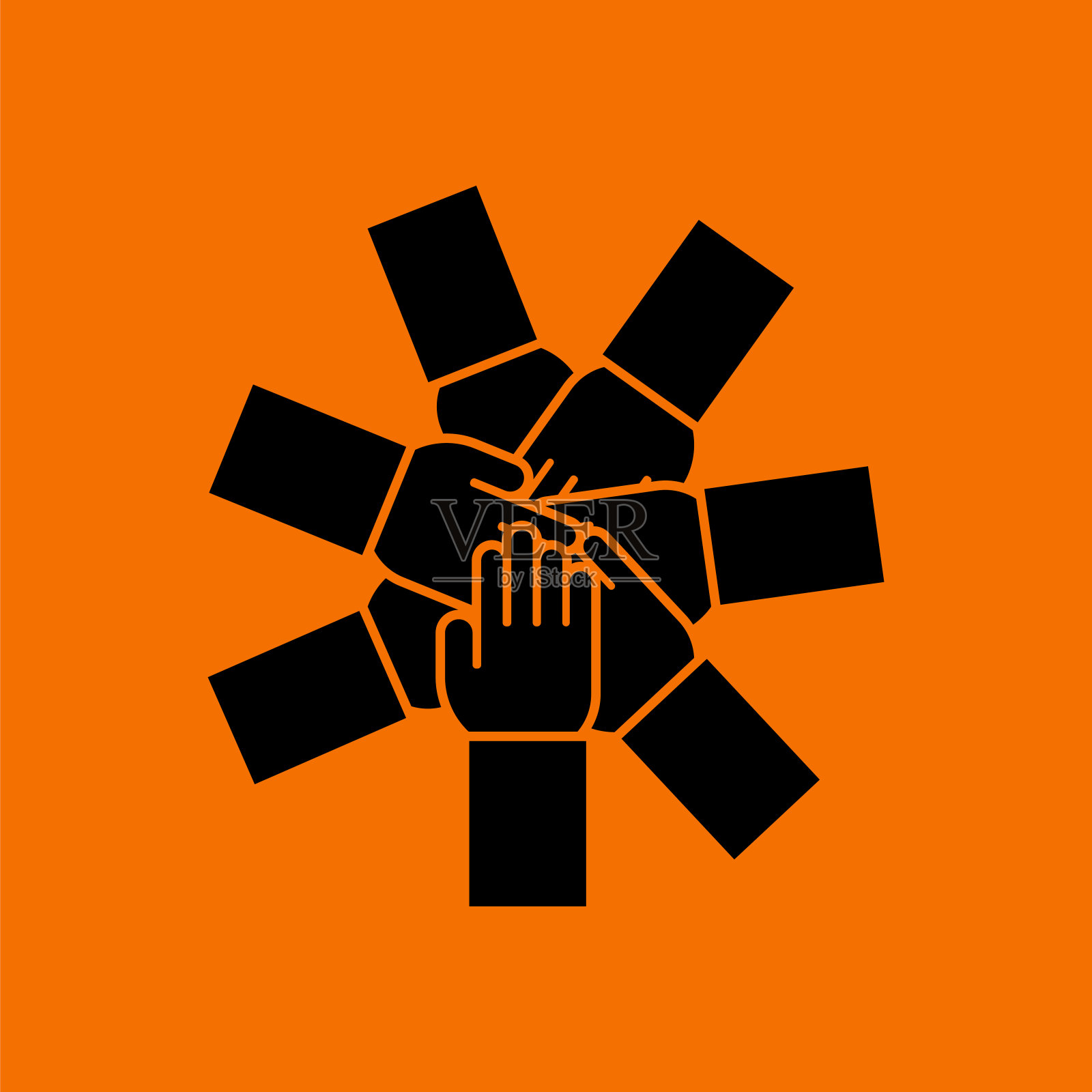 团结和团队精神插画图片素材