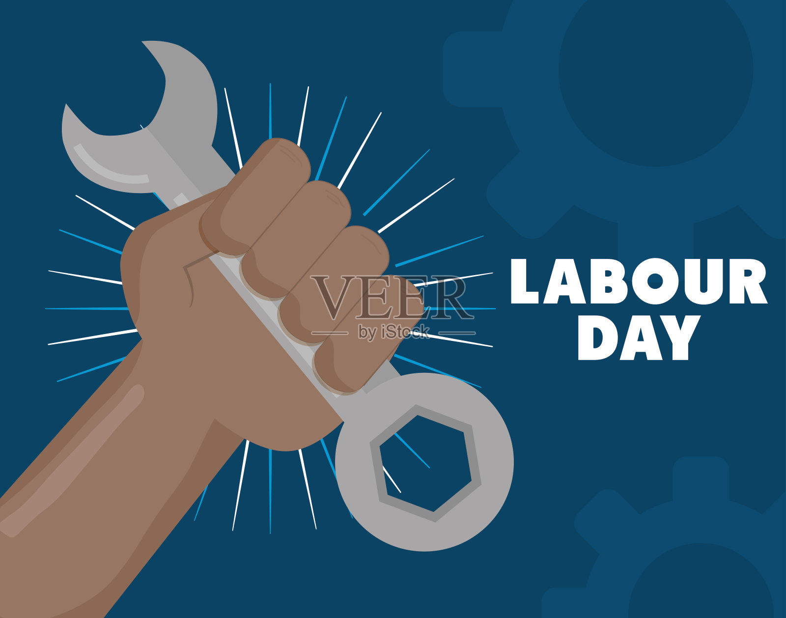 手用扳手钥匙工具插画图片素材