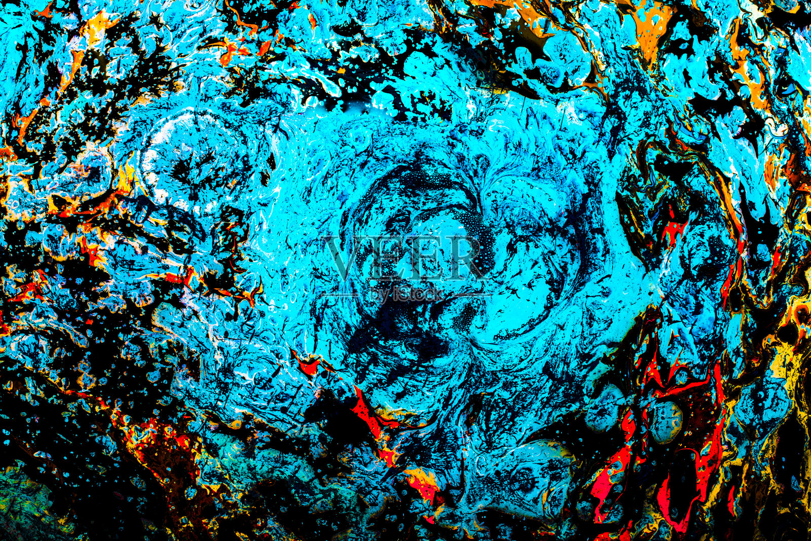 抽象的垃圾艺术背景纹理与彩色的油漆飞溅照片摄影图片