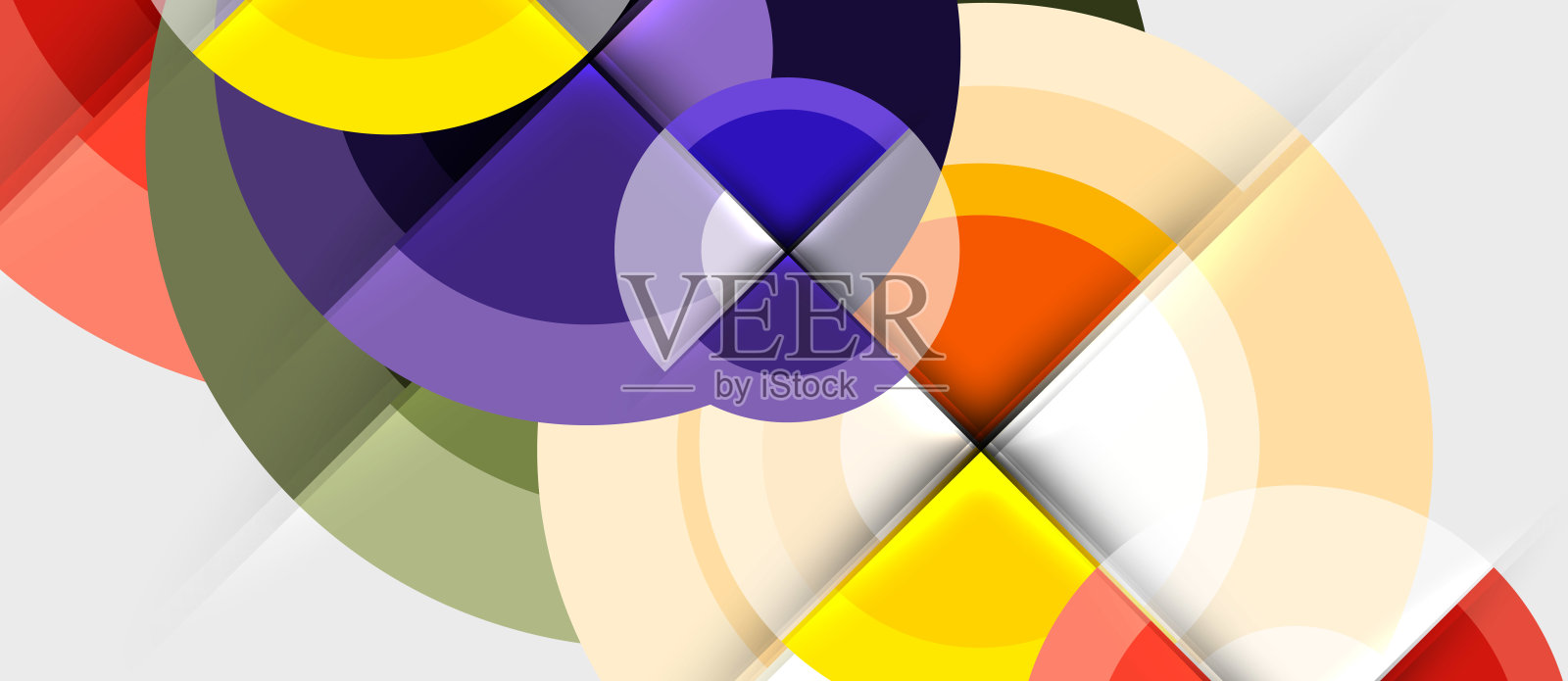 圆形几何设计模板插画图片素材