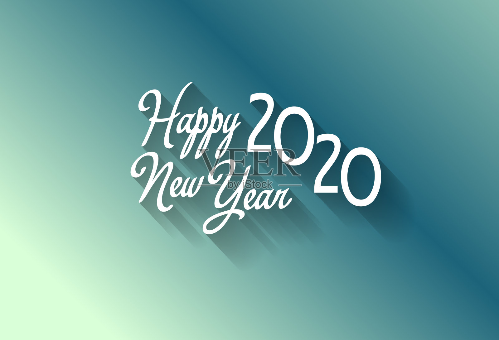 2020年新年快乐。鼠年插画图片素材