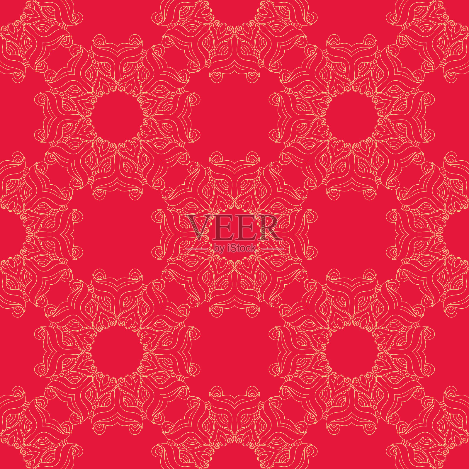 曼荼罗模式插画图片素材