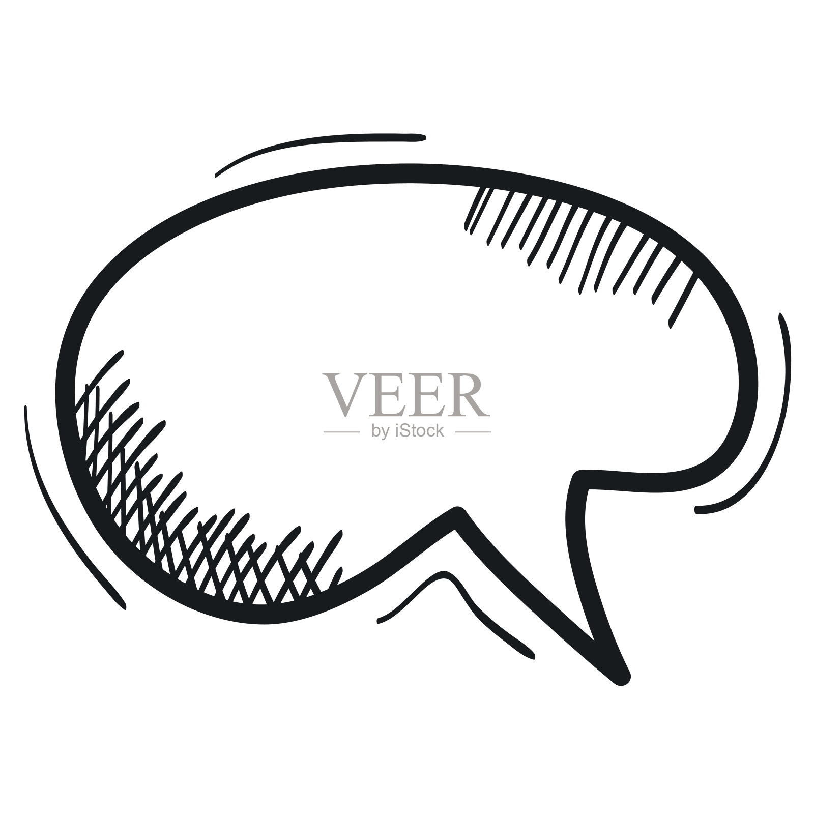 语音泡泡留言图插画图片素材