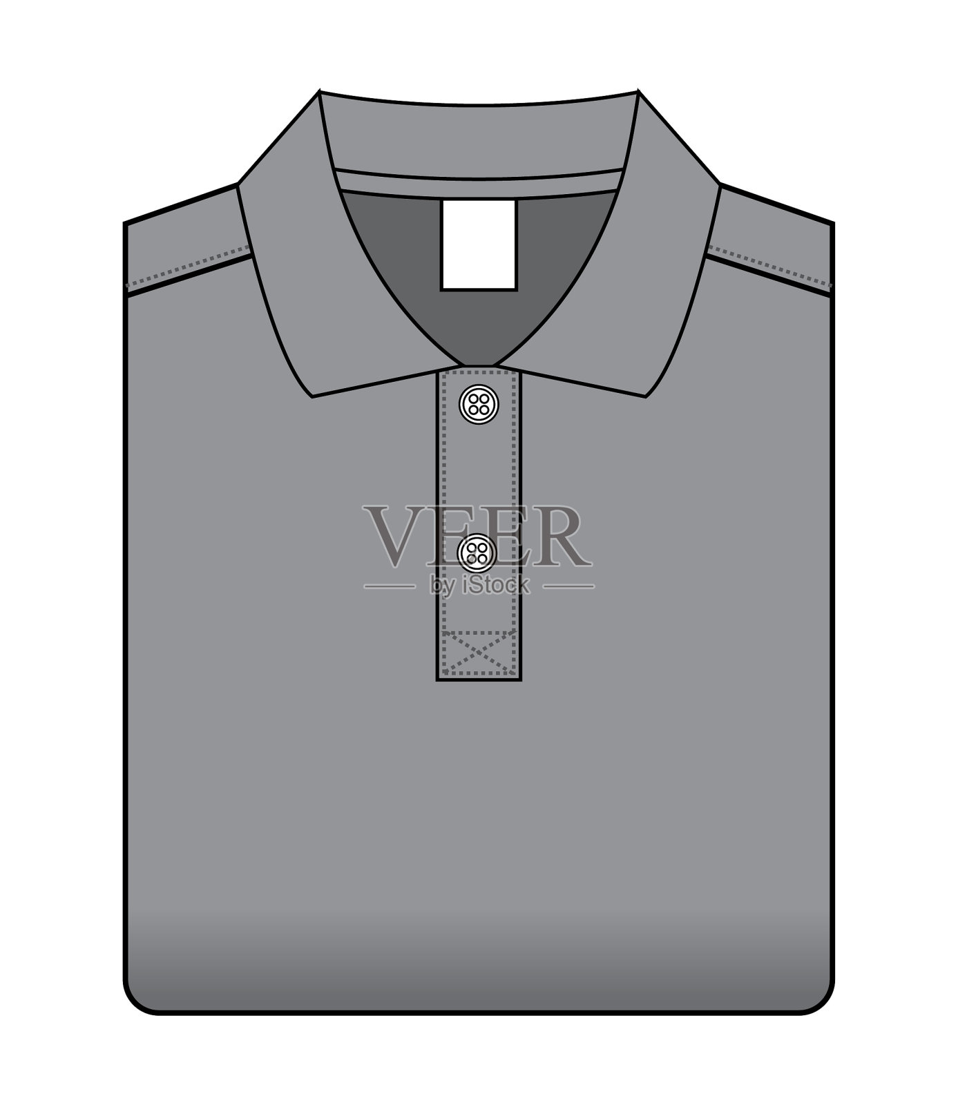Polo衫矢量(折叠)插画图片素材