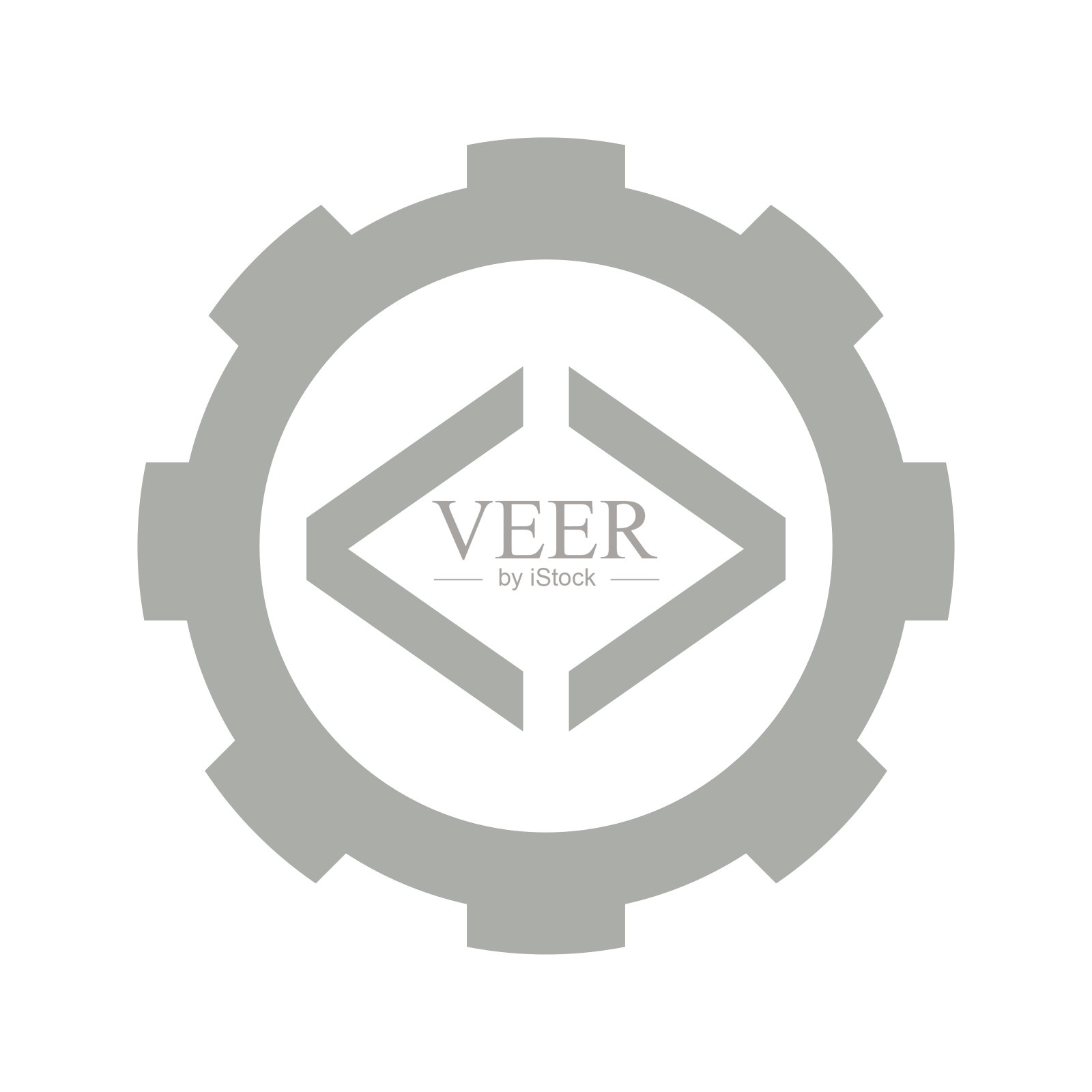 副托架上有齿轮符号。编程代码插画图片素材