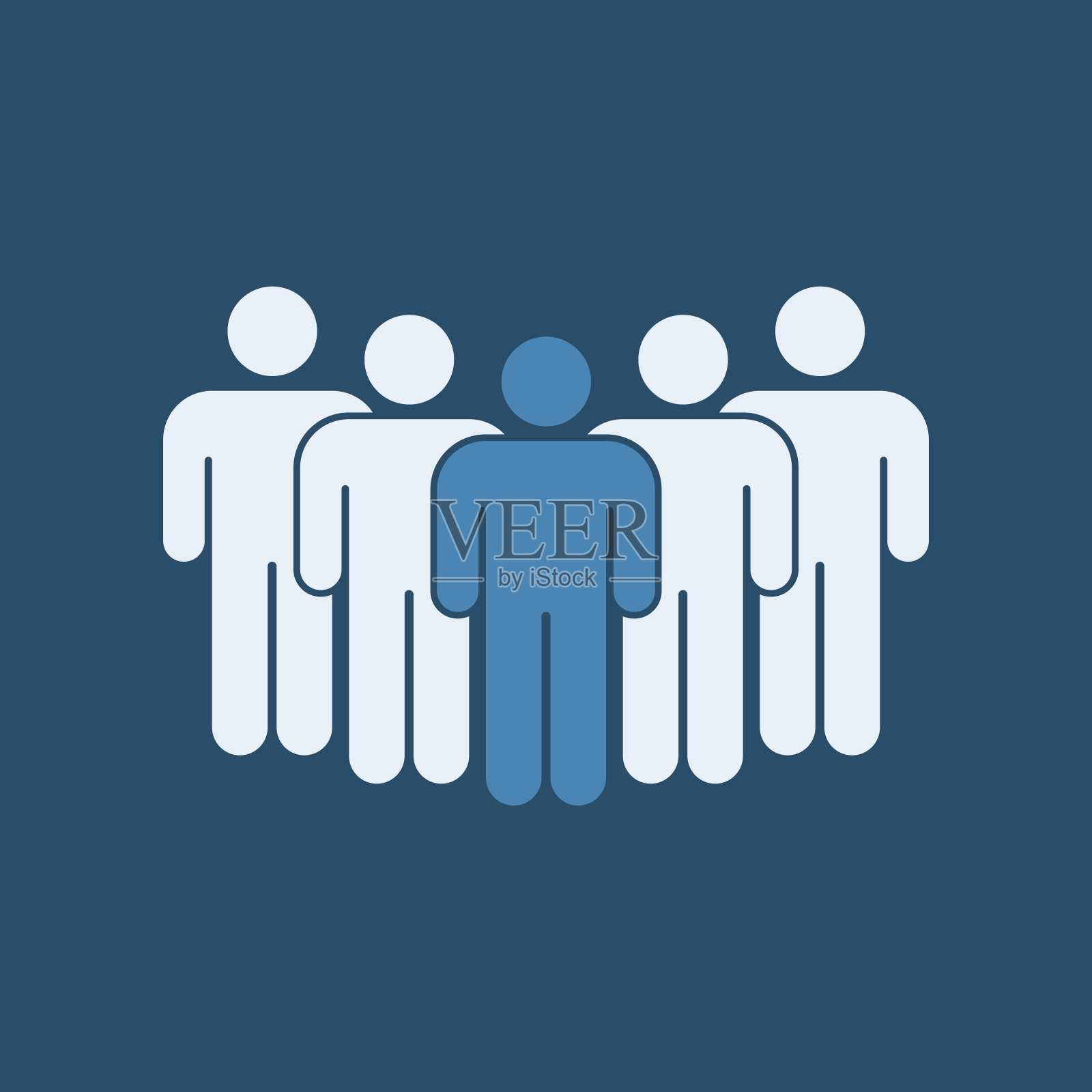 人民组图标。矢量图设计元素图片